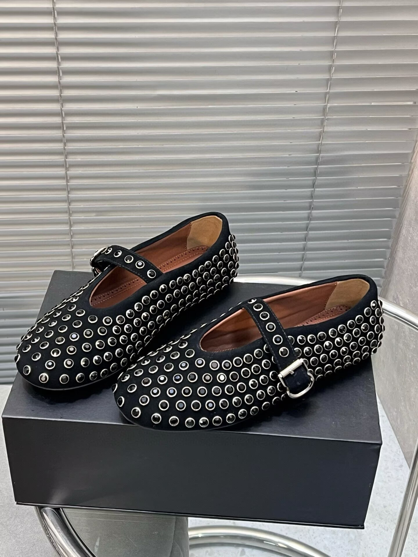 UA ALAÏA STRASS BALLET FLATS