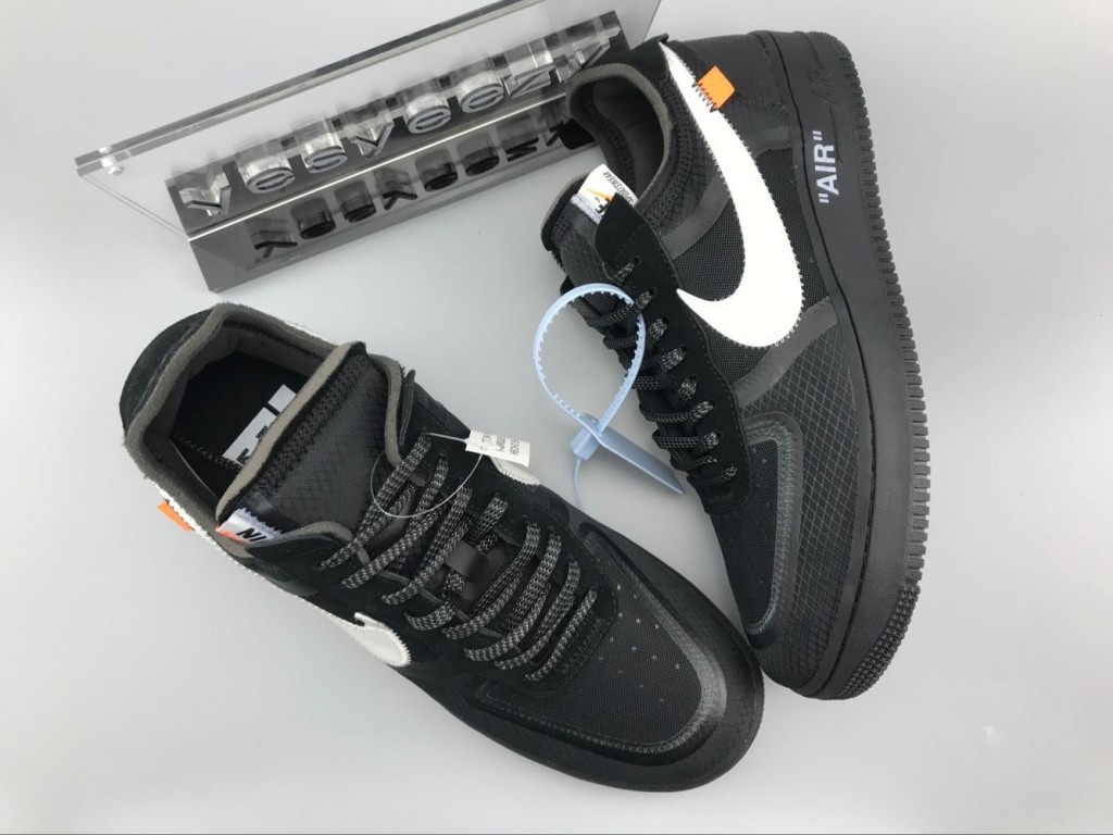 UA THE TEN OFF WHITE NIKE AIR FORCE 1 LOW BLACK