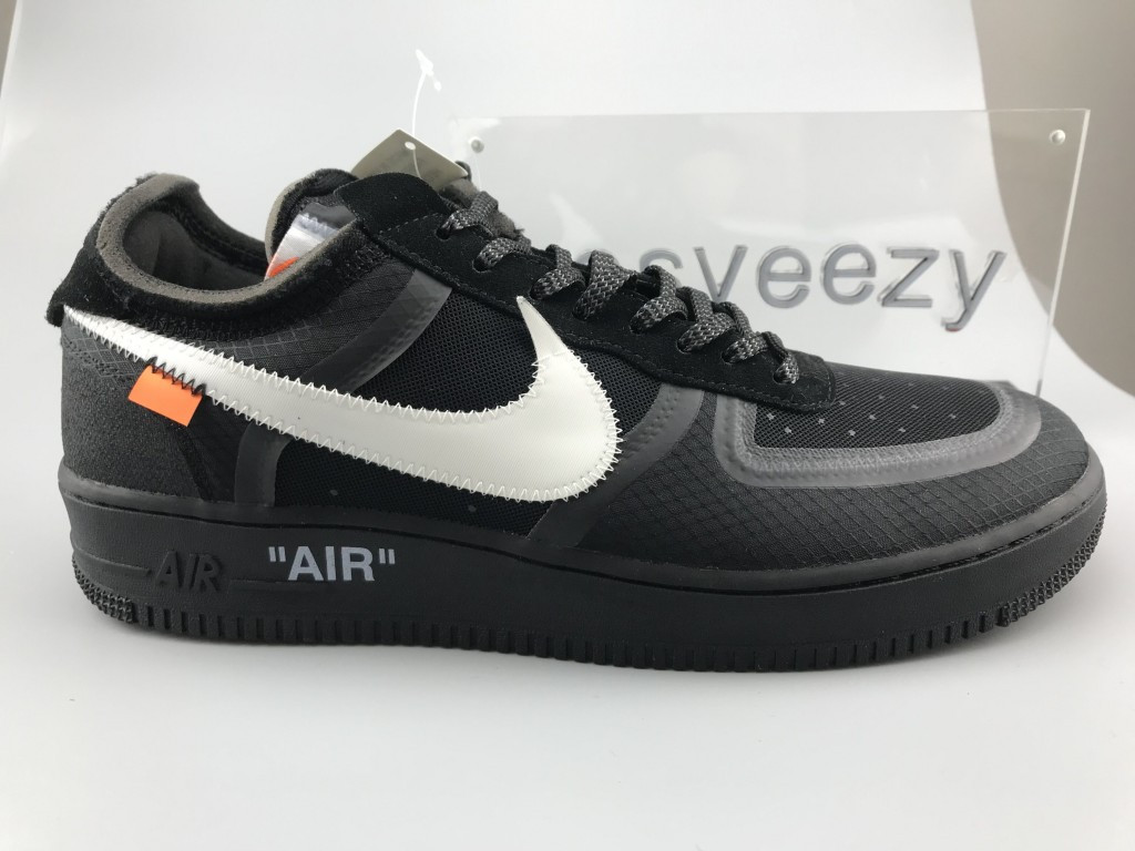 UA THE TEN OFF WHITE NIKE AIR FORCE 1 LOW BLACK