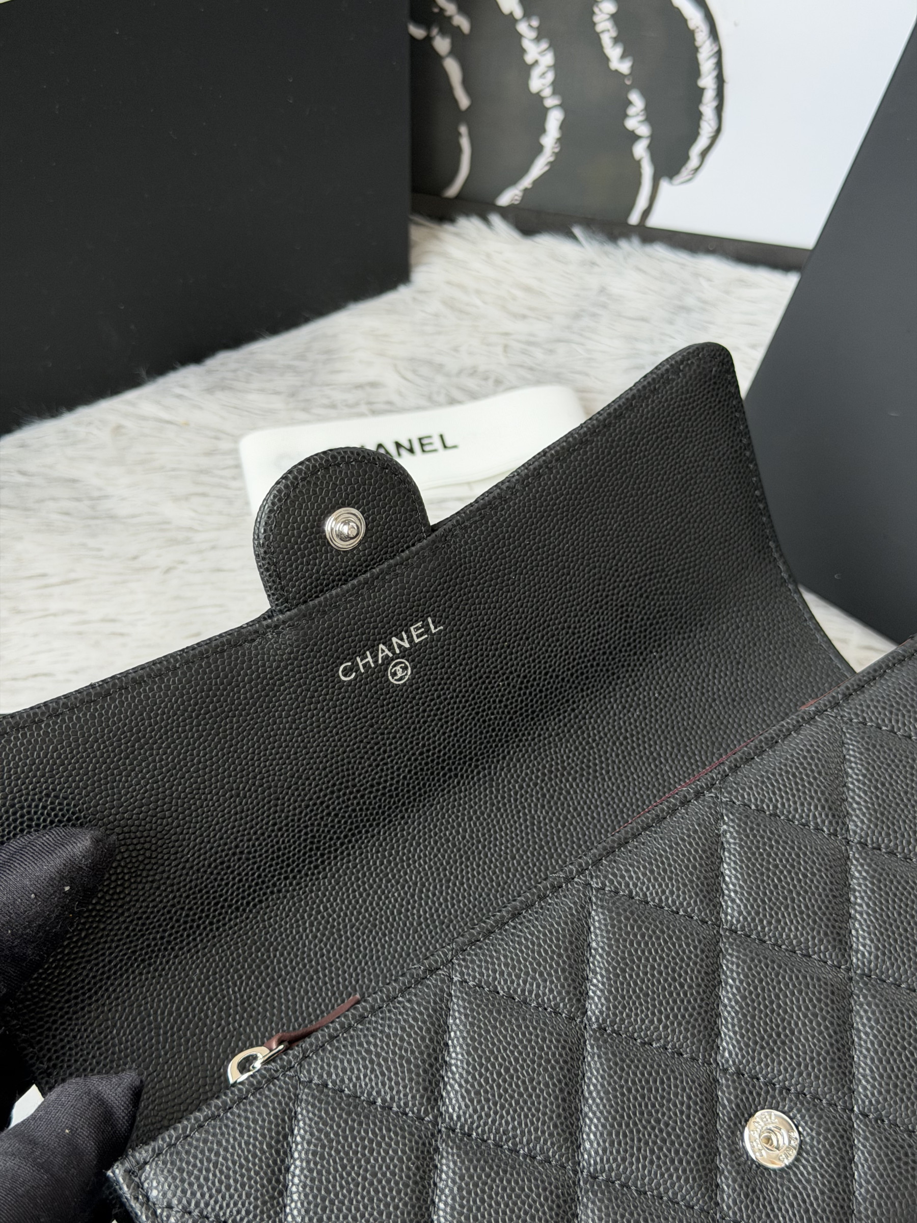 Ch**el wallet 80758 10x19x3cm