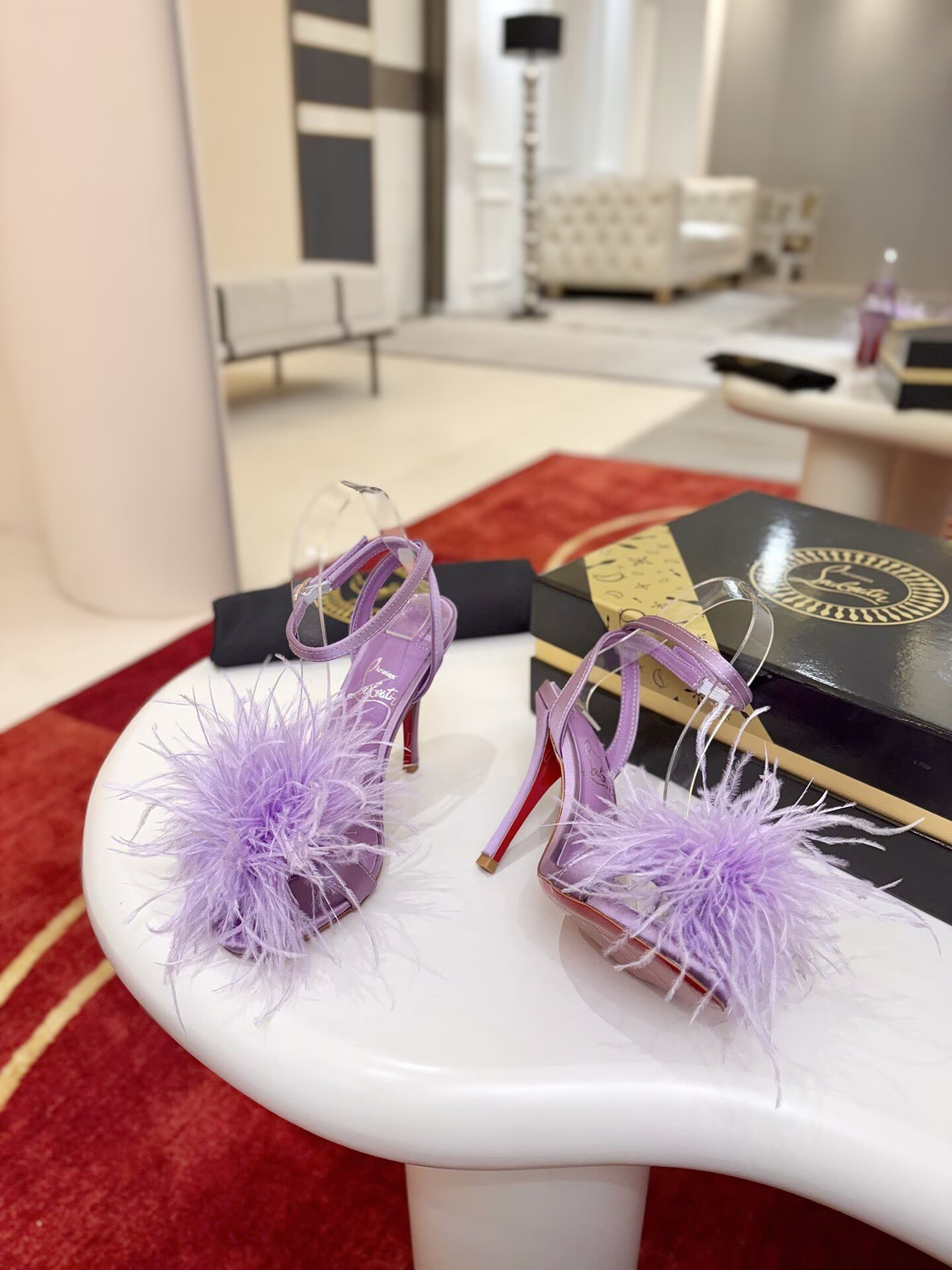 UA Christian Louboutin Patapompom Sandals