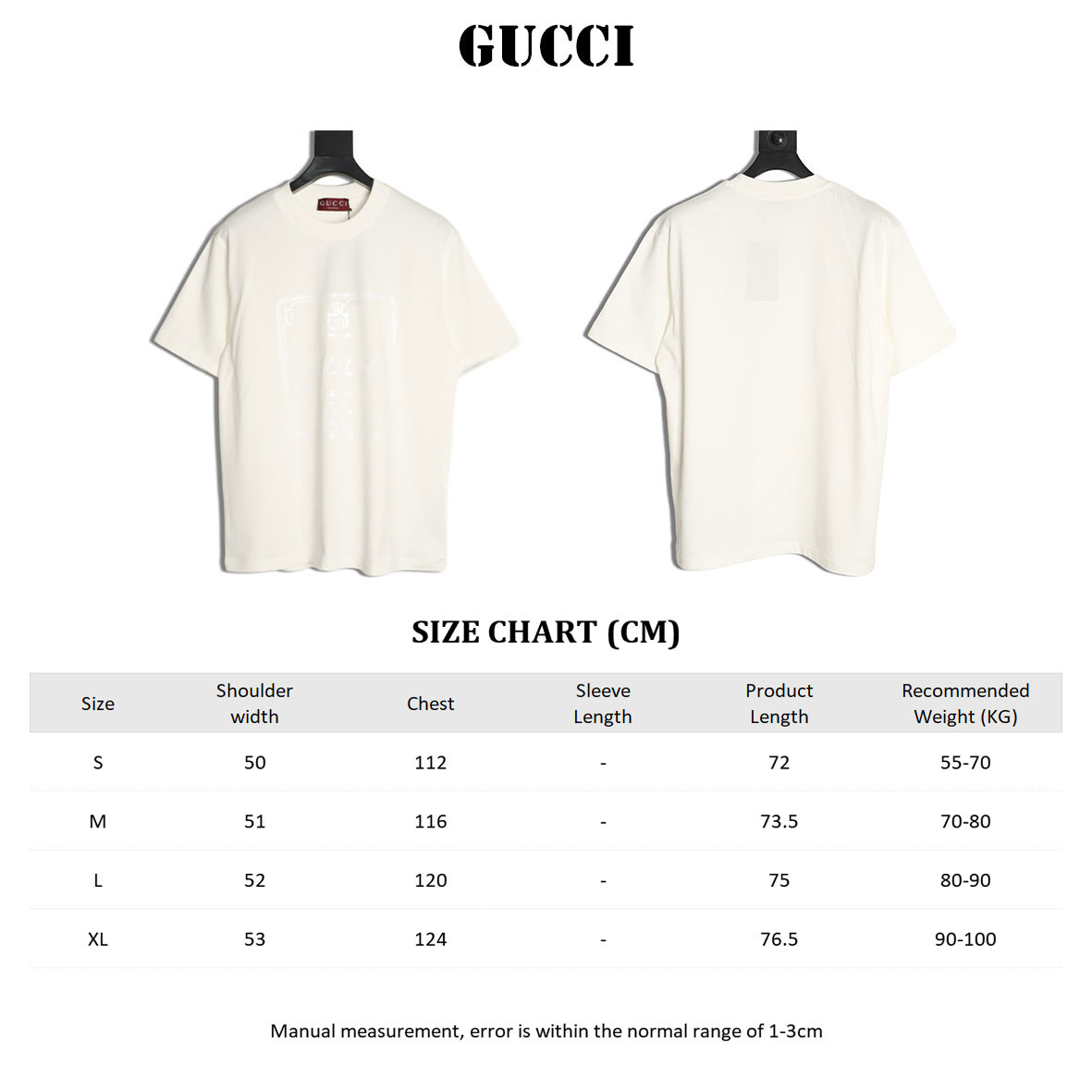 GUCCI GUC Short-sleeved T-shirt