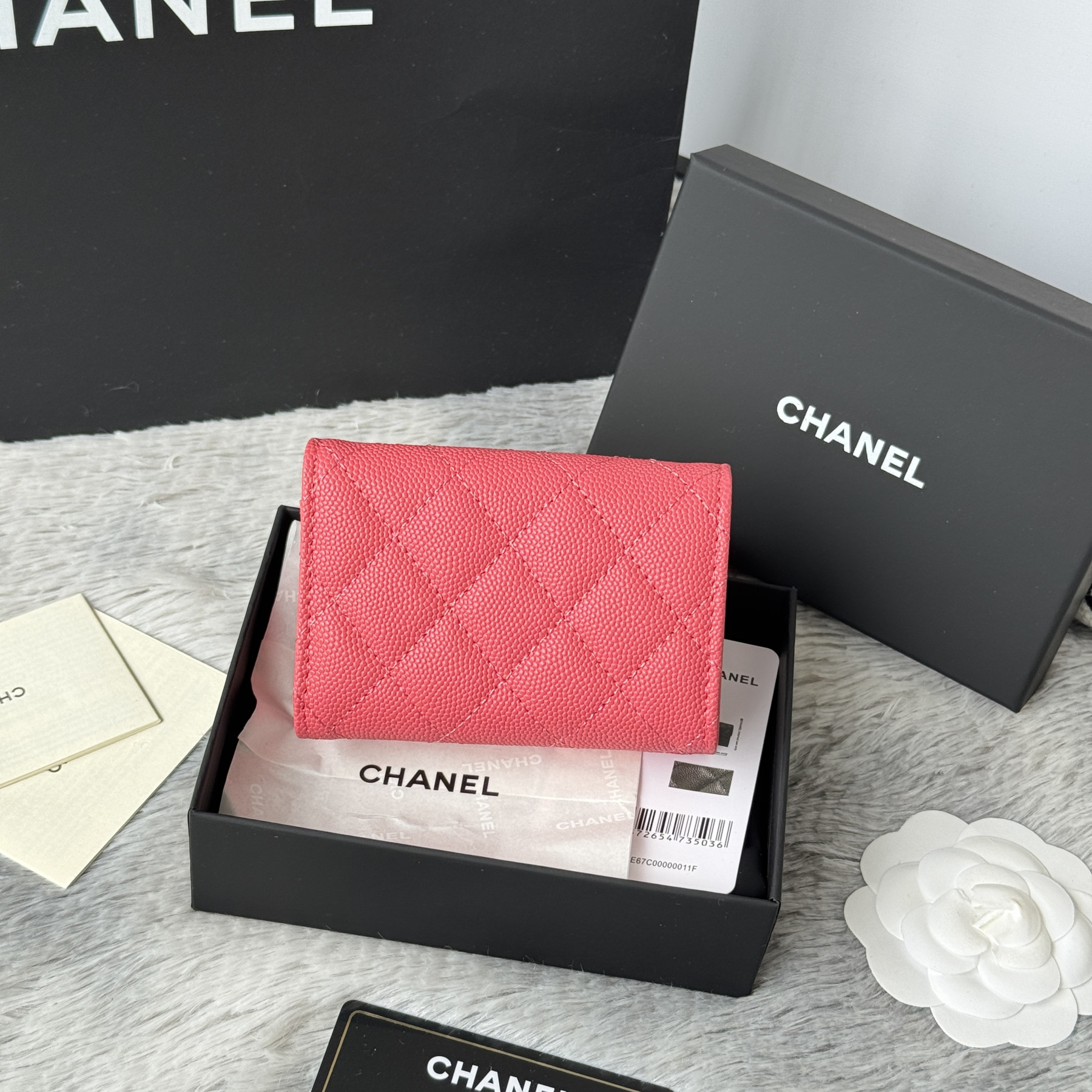 Ch**el card holder 10.5x7.5x3cm
