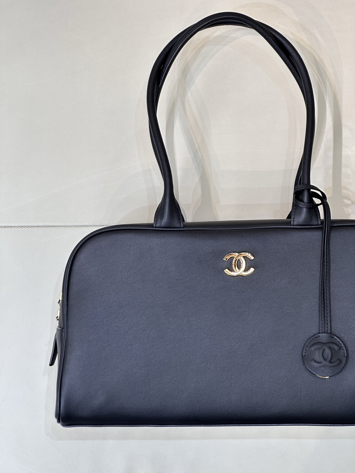 Ch**el large bowling bag as6211 19x35.5x12.5cm