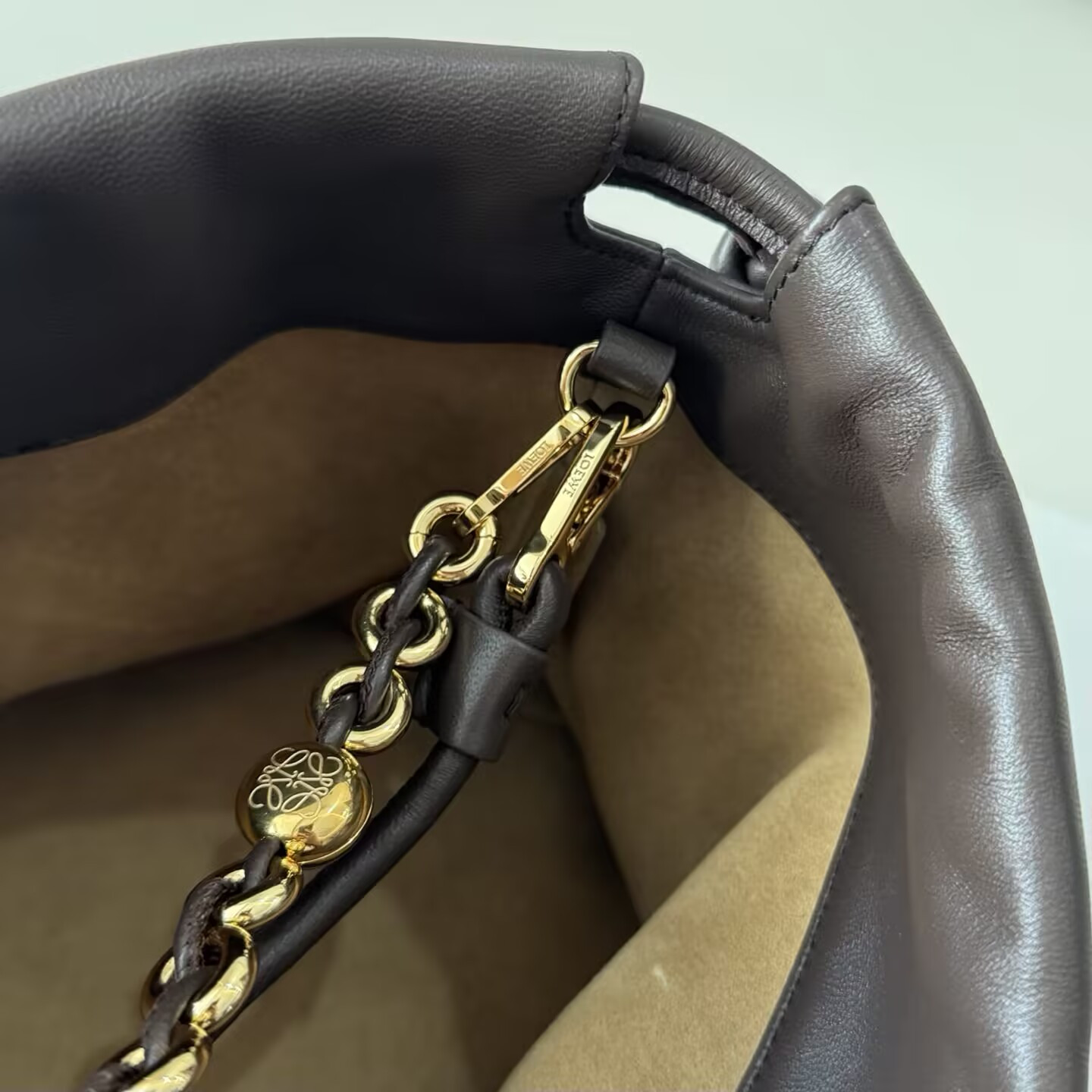 LOEWE Medium Flamenco purse in mellow nappa lambskin 30x10.5x20cm