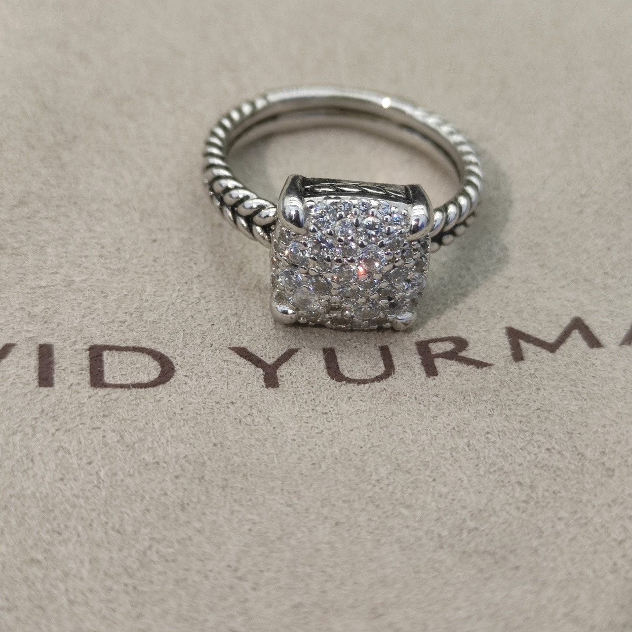 David Yurman Four prong full D1am0nd Ring