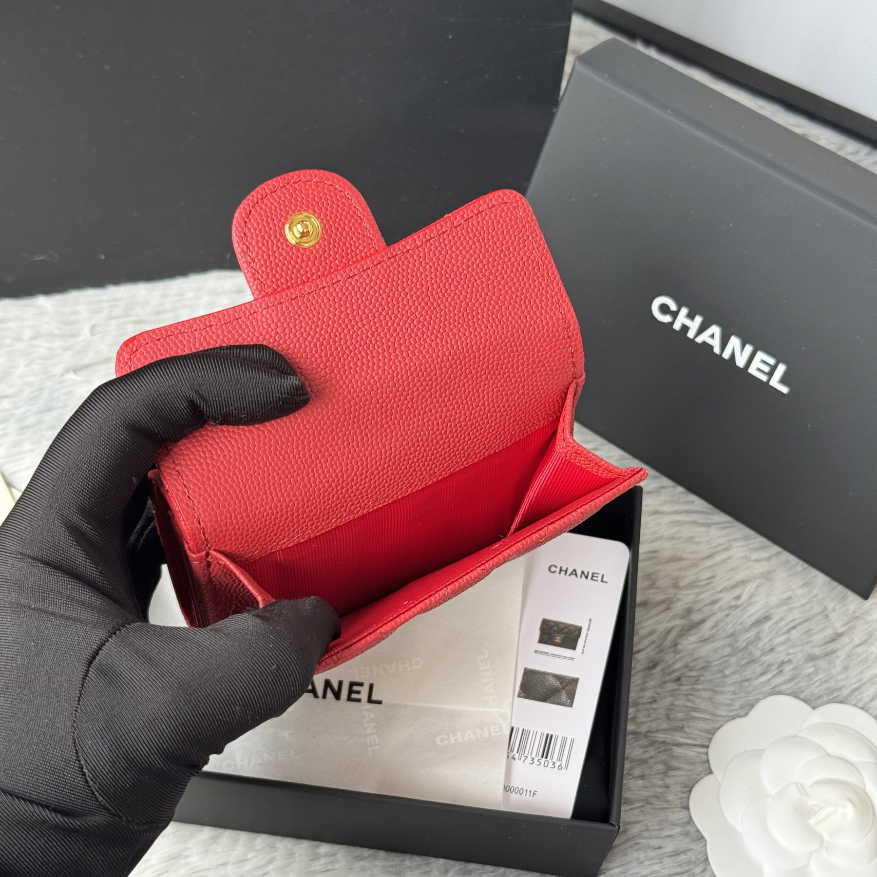 Ch**el card holder 10.5x7.5x3cm