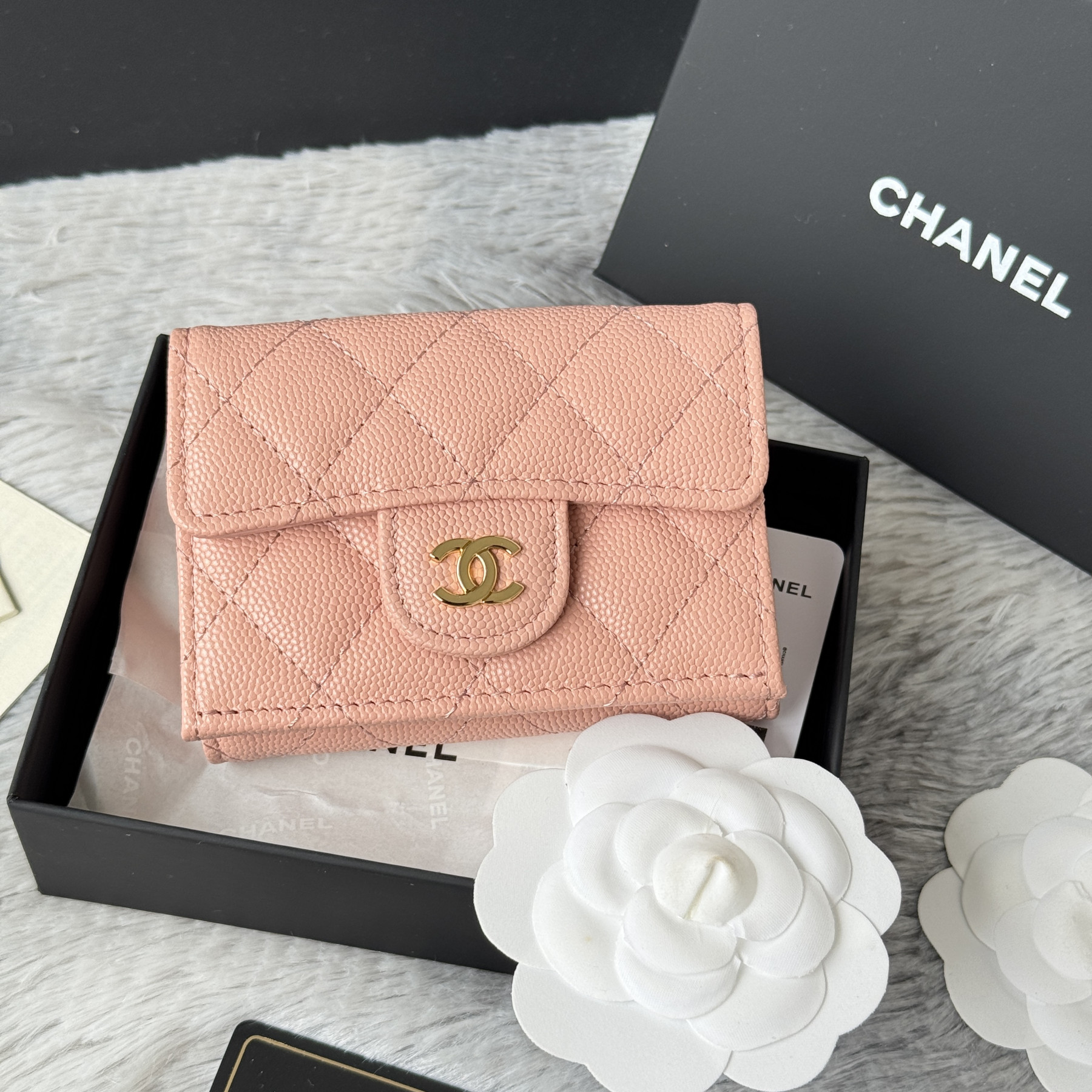 Ch**el card holder 10.5x7.5x3cm