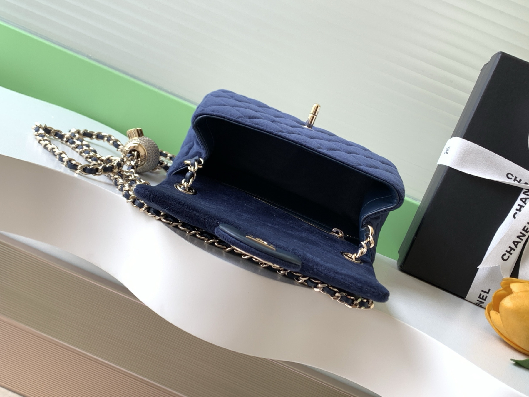 Ch**el MINI FLAP BAG 13x18x7cm