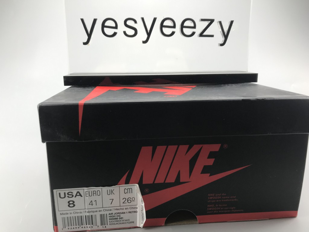 UA AIR JORDAN 1 RETRO HIGH OG "CRIMSON TINT"