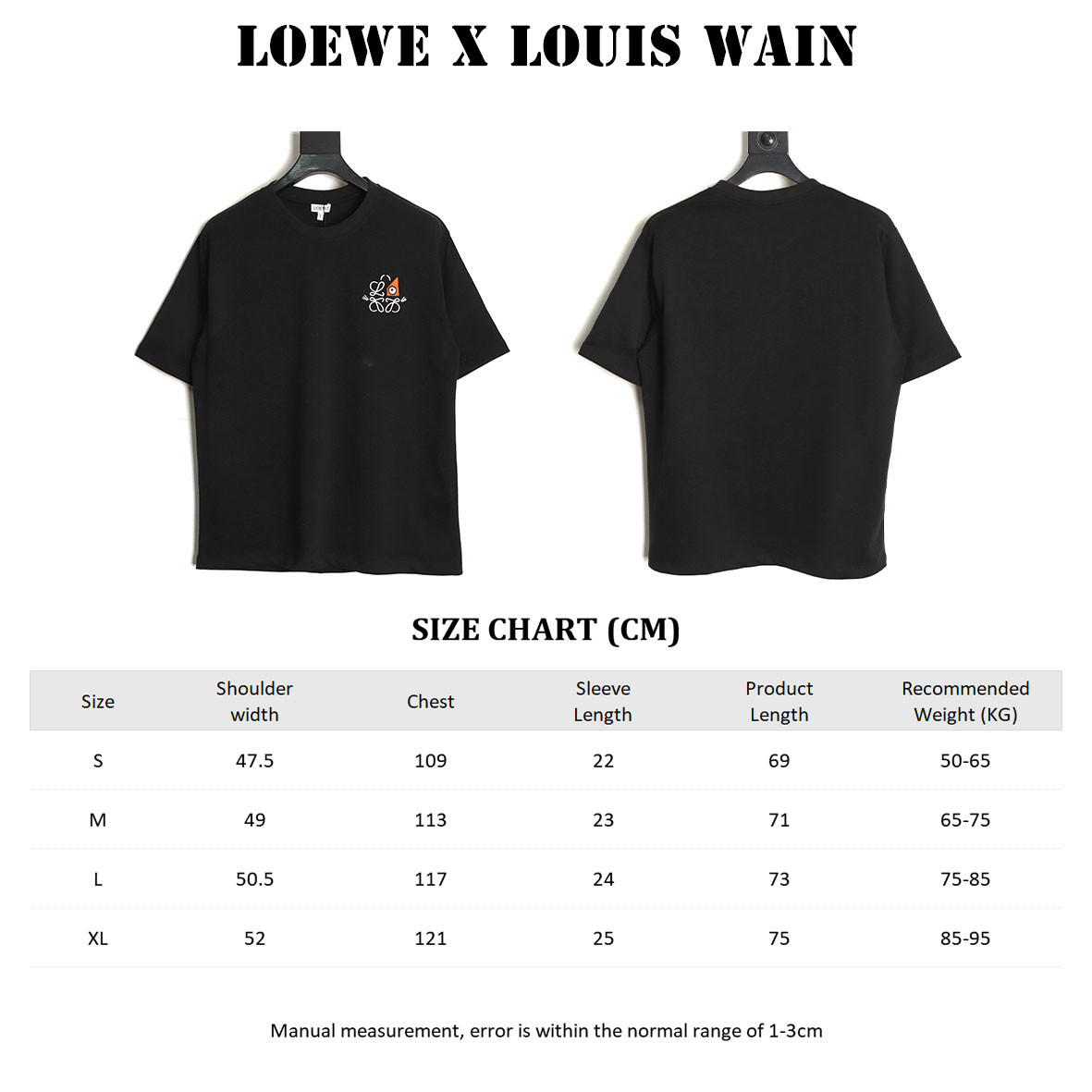 Loewe x LOUIS WAIN 26SS Short-sleeved T-shirt