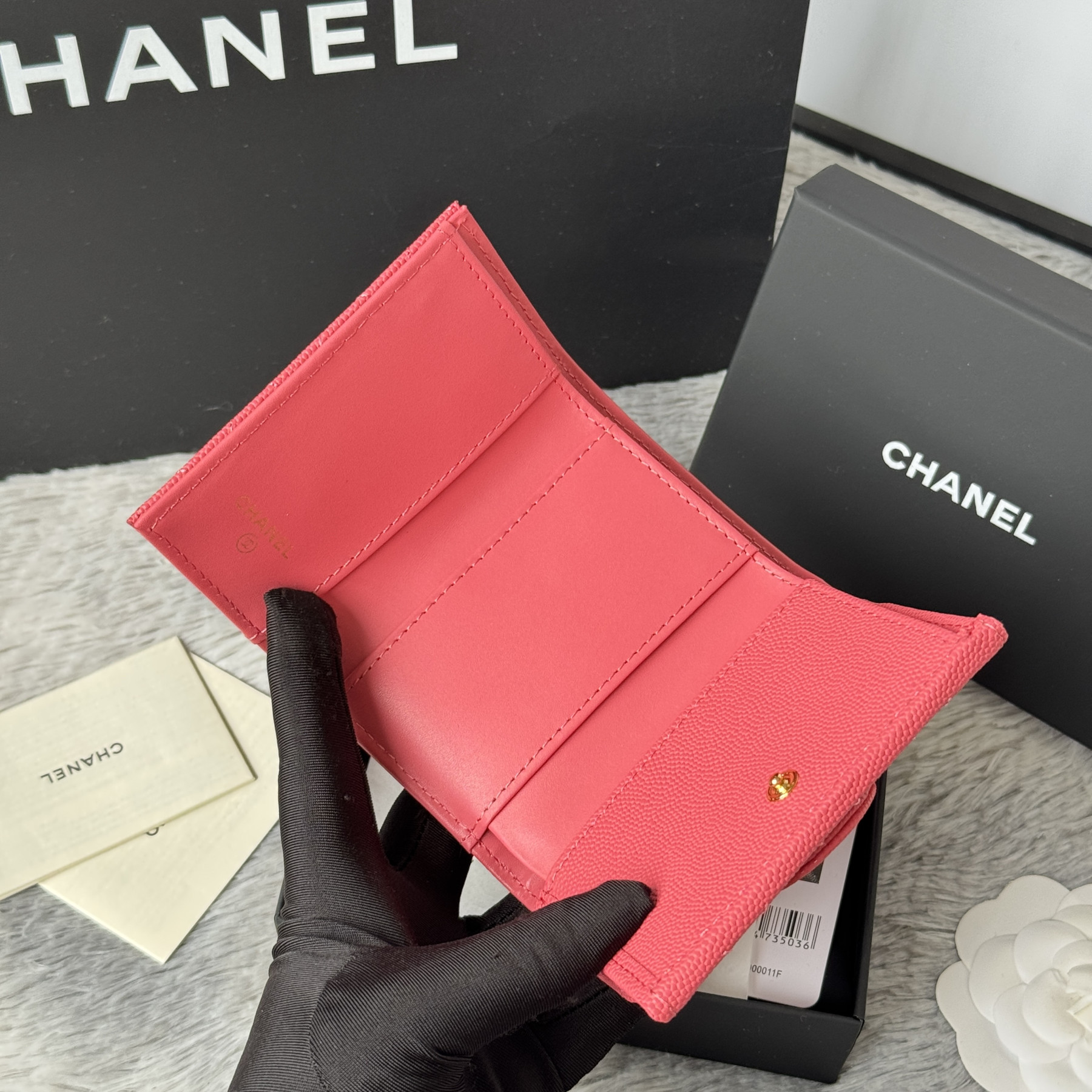 Ch**el card holder 10.5x7.5x3cm