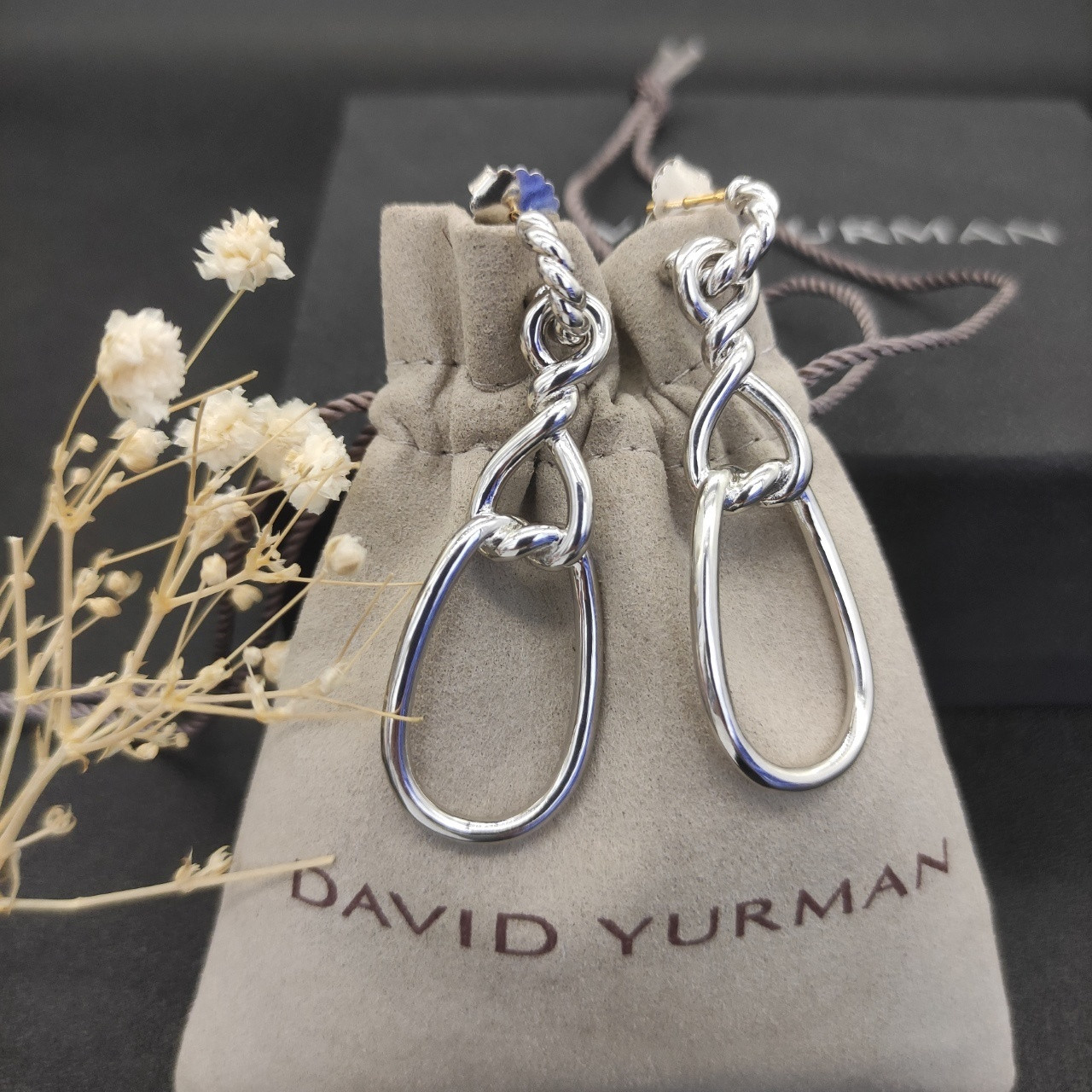 David Yurman Twisted figure 8 Earrings