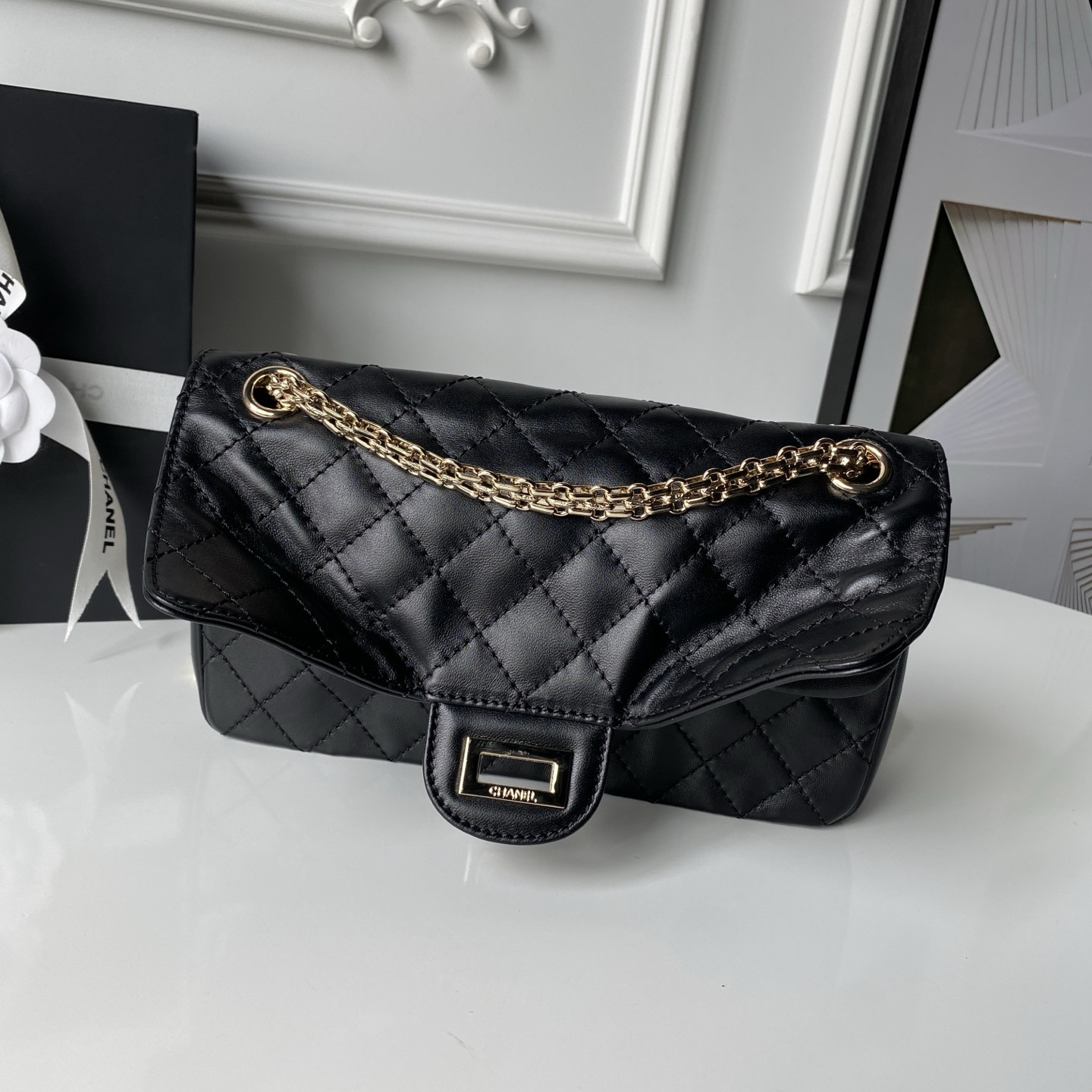Ch**el 2.55 handbag a37586 16x24x7.5cm
