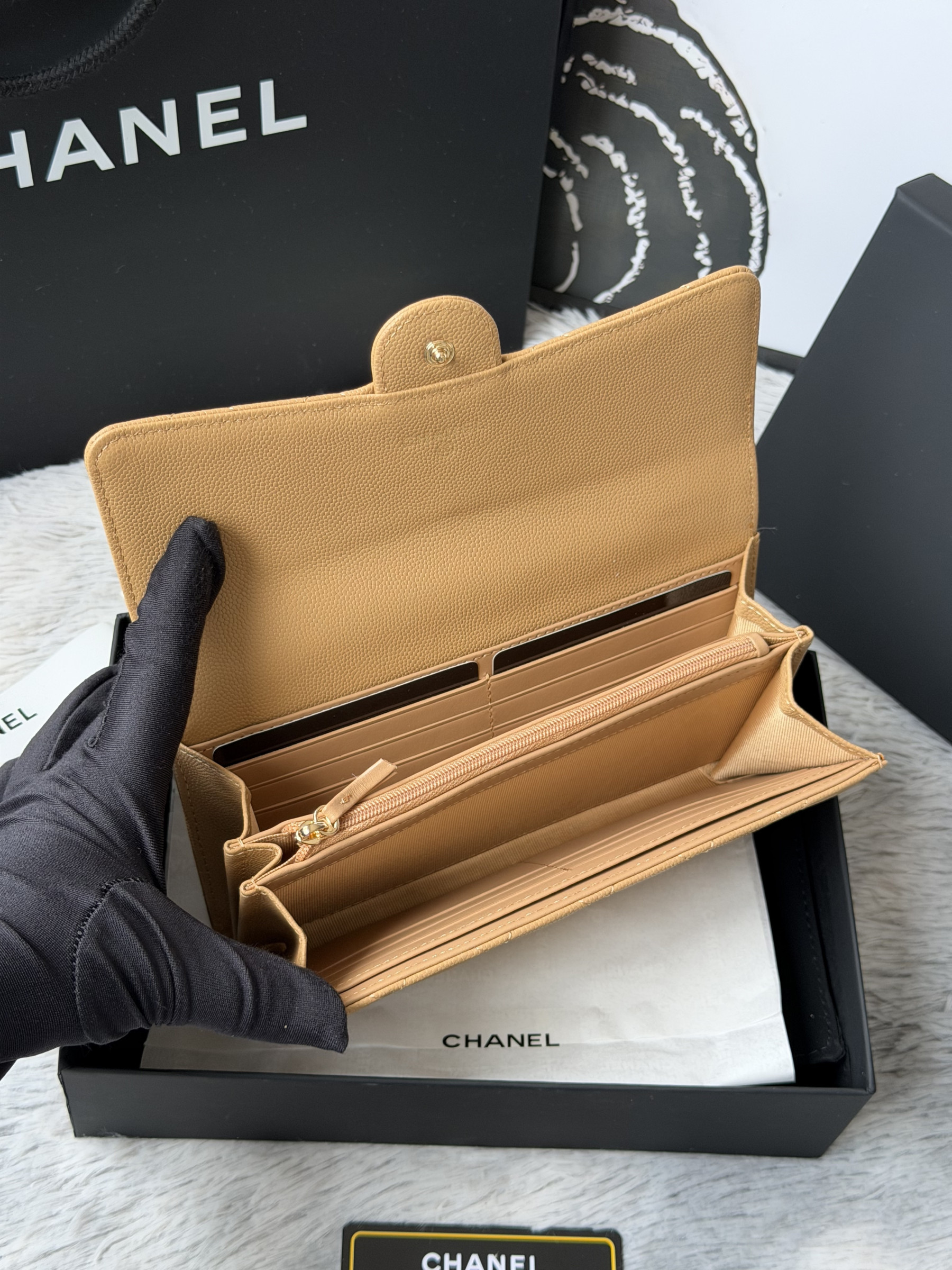 Ch**el wallet 80758 10x19x3cm