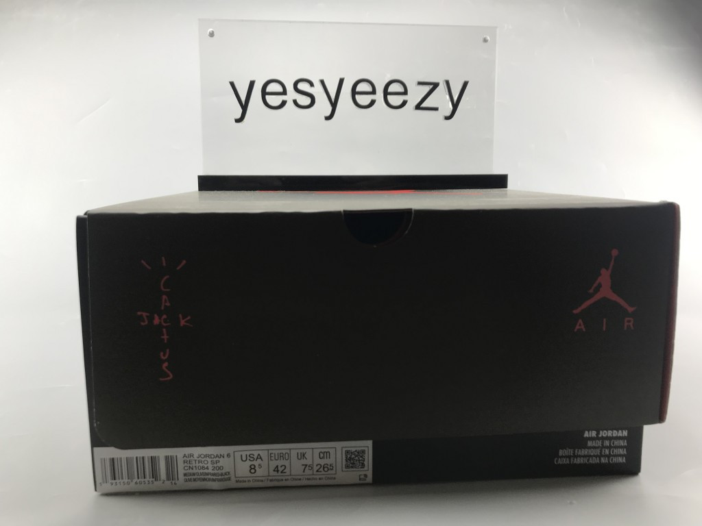 UA TRAVIS SCOTT X AIR JORDAN 6 RETRO 