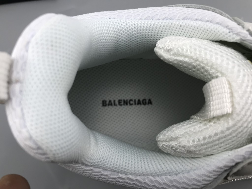 UA TRIPLE S CLEAR SOLE TRAINERS WHITE