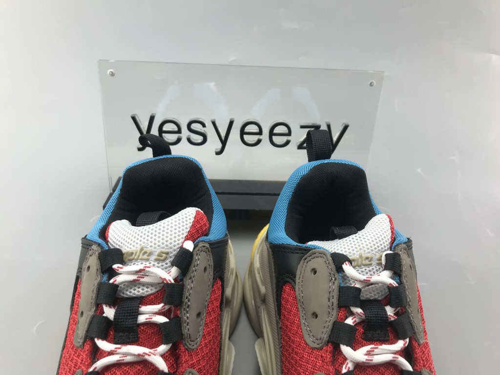 UA TRIPLE S TRAINERS GREY RED BLUE