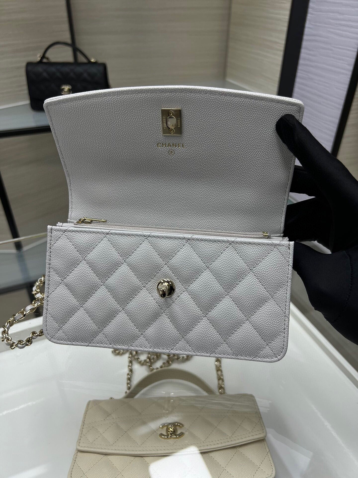 Ch**el mini coco handle bag ap4402 19x11x6cm