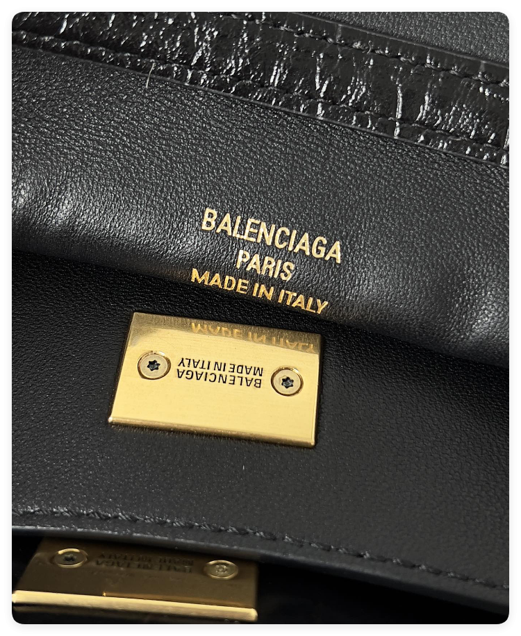 Ba1en*iaga Rodeo Mediun Croc-Embossed Top-Handle Bag 35x23.3x10.9cm