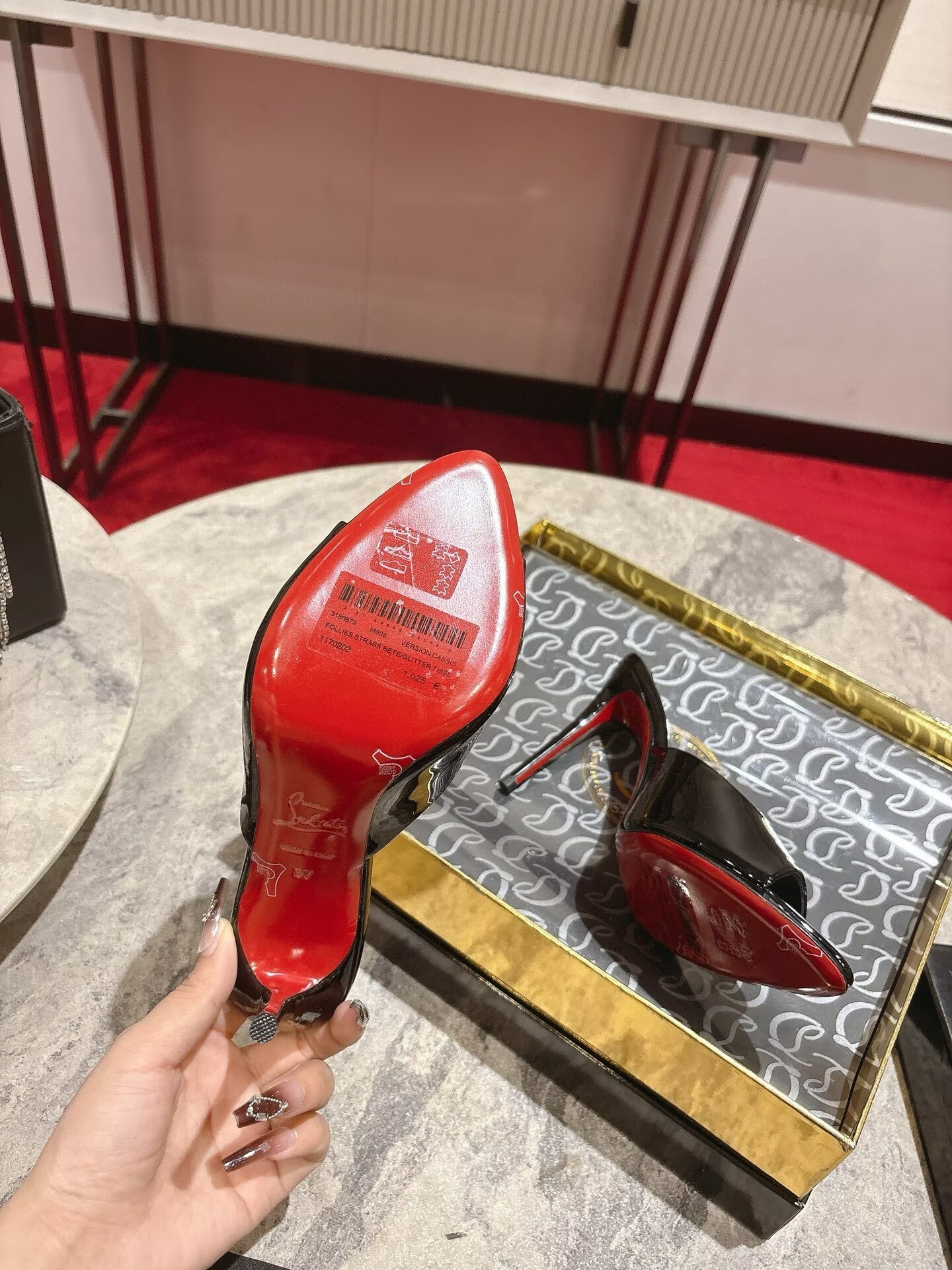 UA Christian Louboutin Miss Z Mule 10cm Heel
