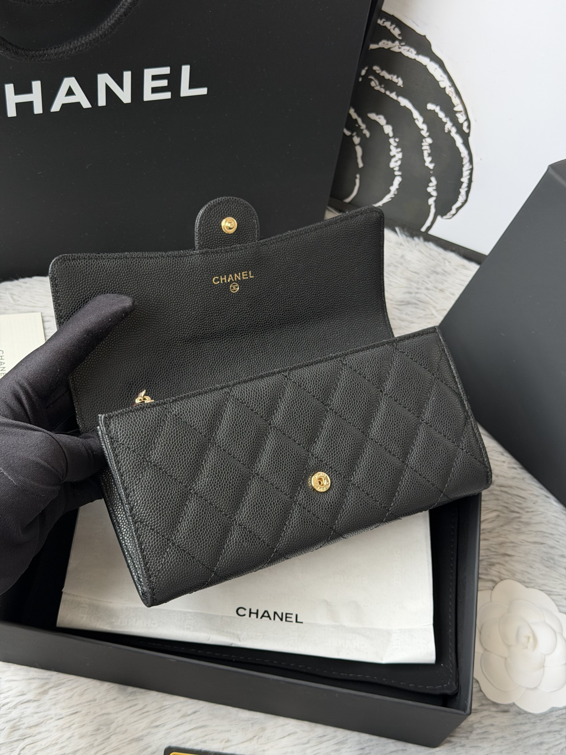 Ch**el wallet 80758 10x19x3cm
