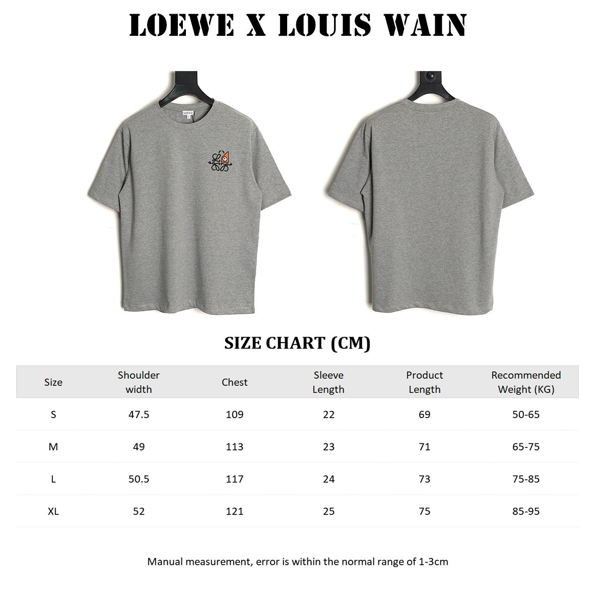 Loewe x LOUIS WAIN 26SS Short-sleeved T-shirt