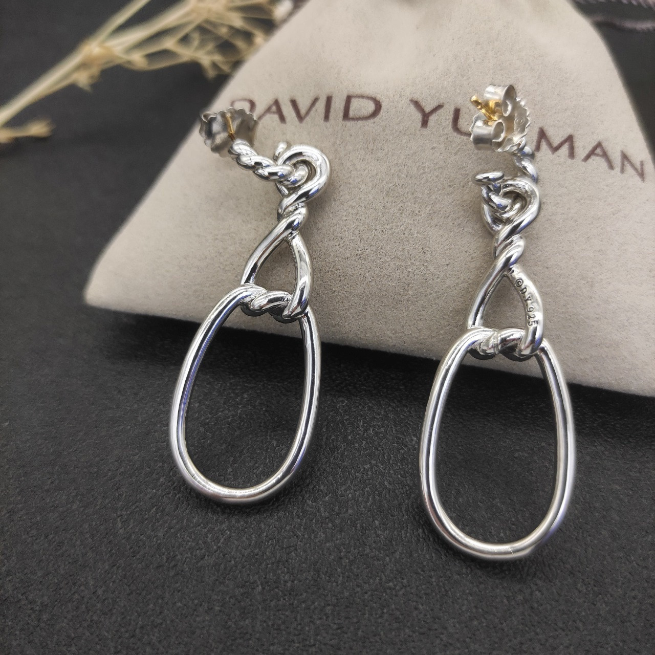 David Yurman Twisted figure 8 Earrings