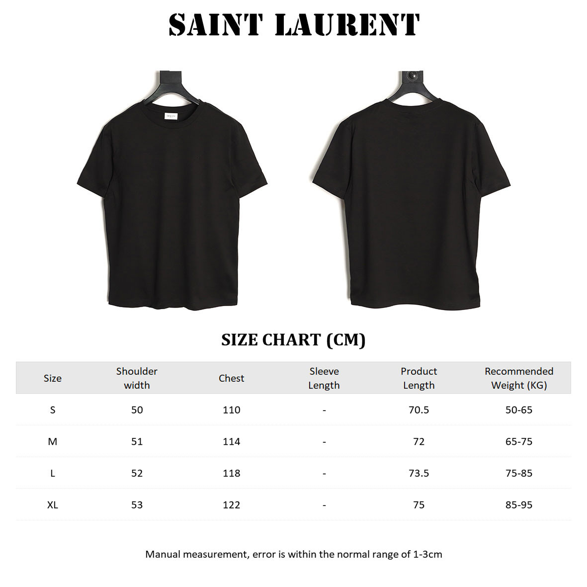 SAINT LAURENT YSL Short-sleeved T-shirt