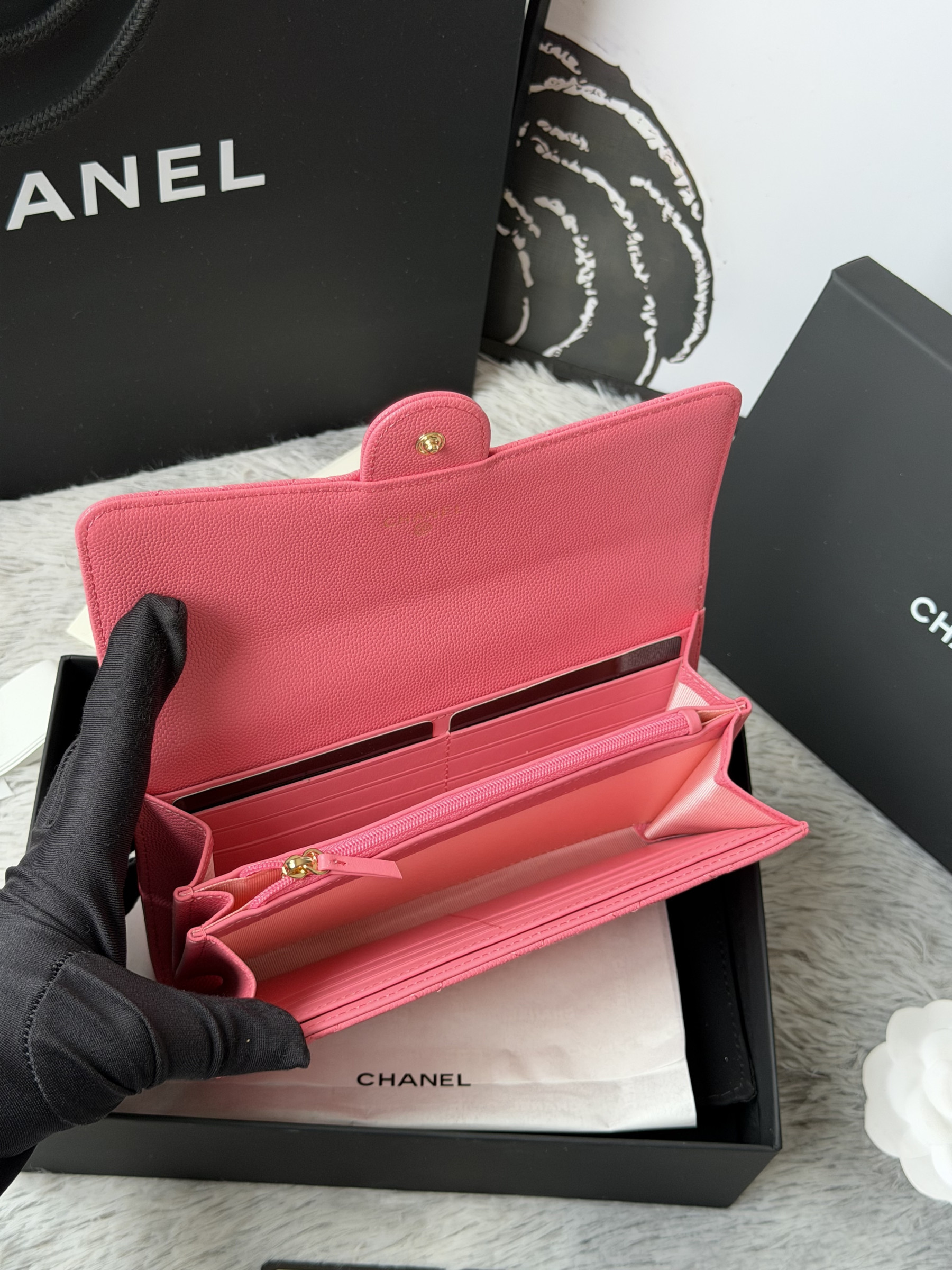 Ch**el wallet 80758 10x19x3cm