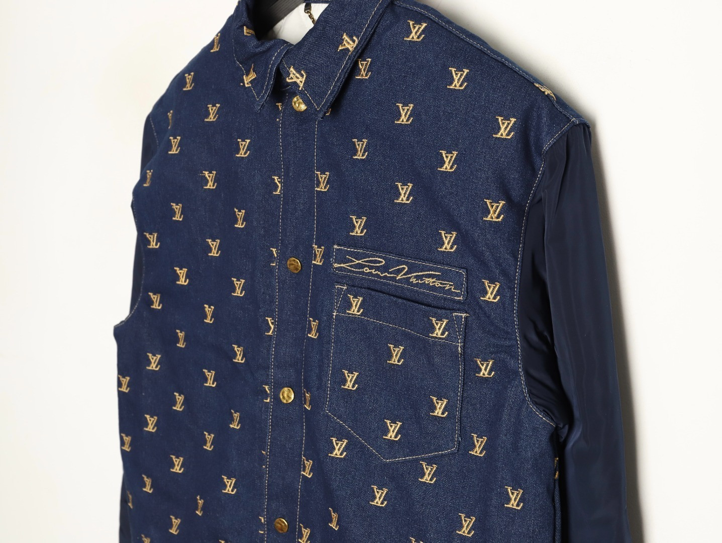 L0vis Vvtt0n LV Denim Padded jacket