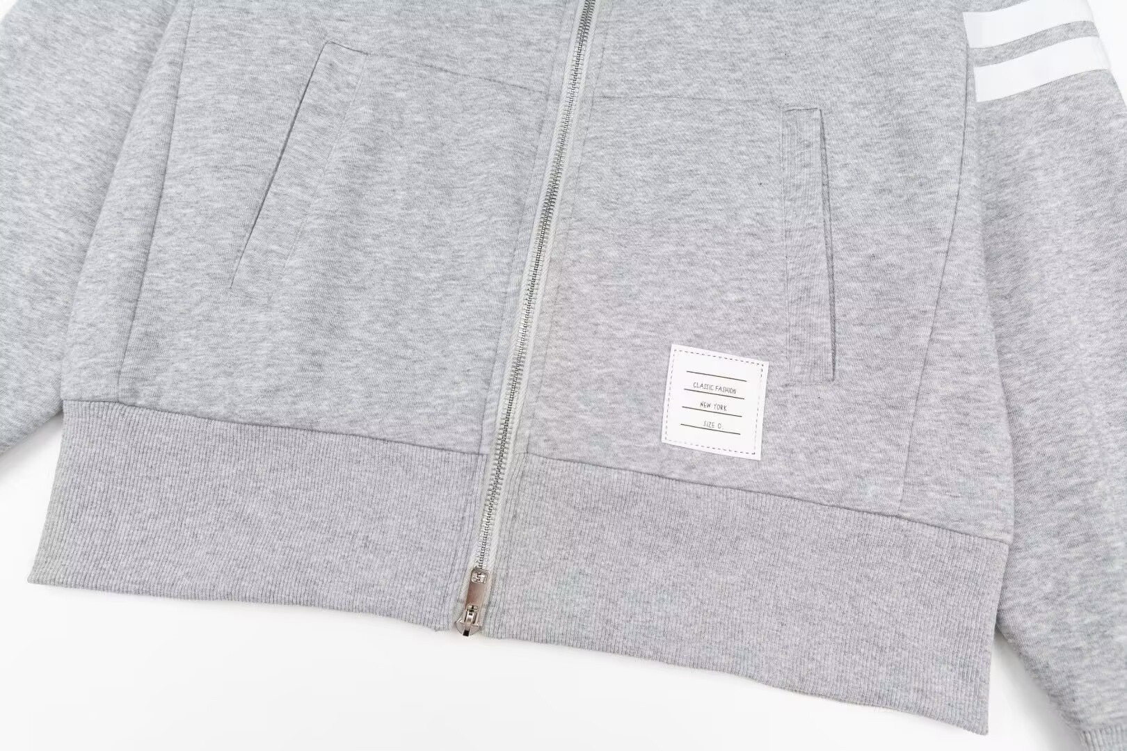 Thom Browne TB Grey 4 Bar Coats