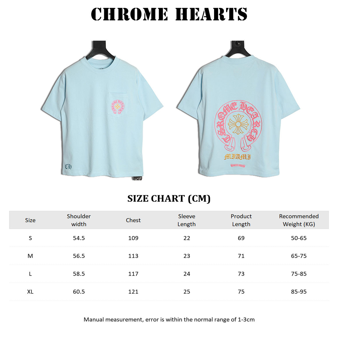 Chrome hearts Short-sleeved T-shirt