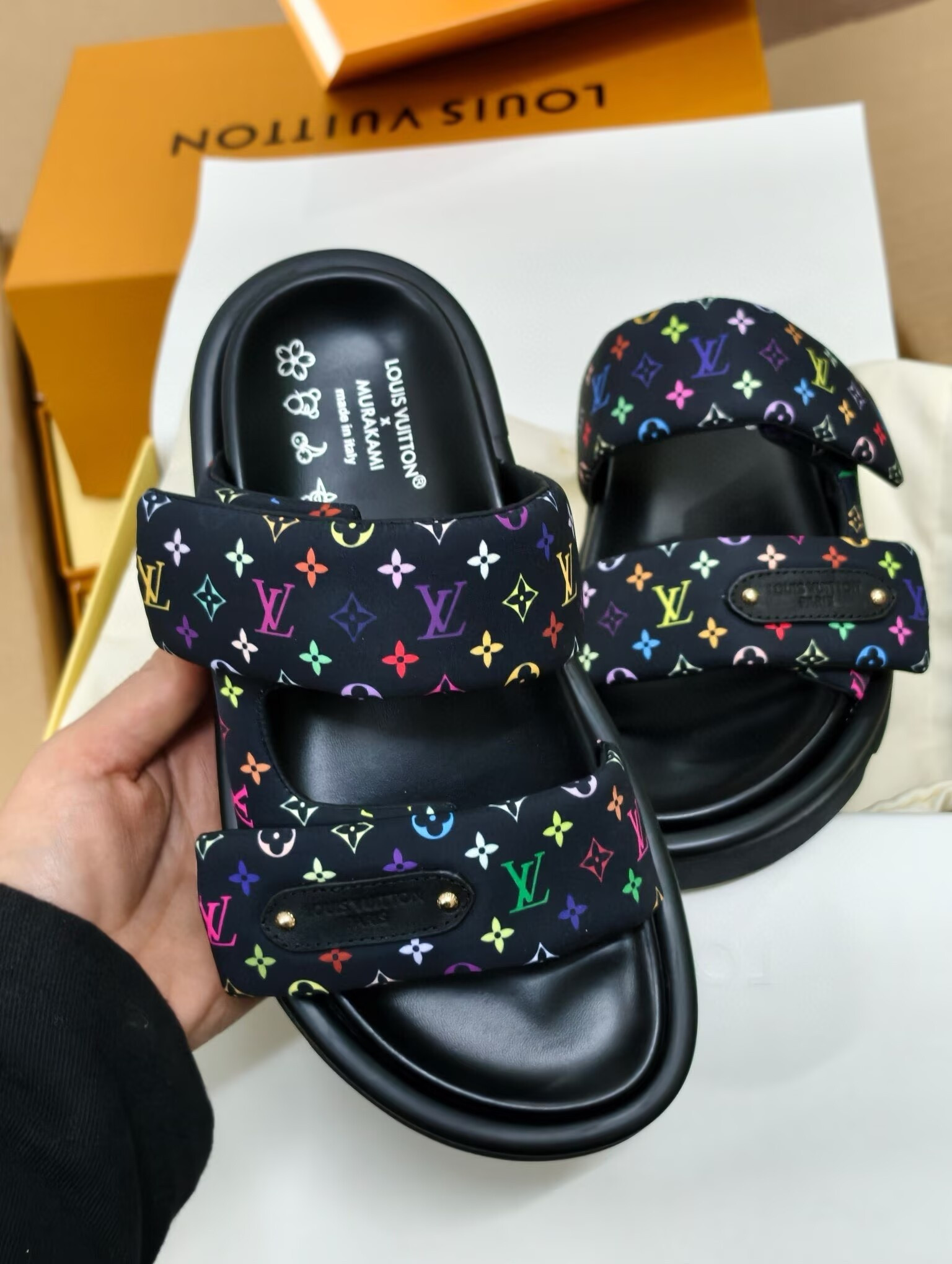 UA LV Pool Pillow Mules