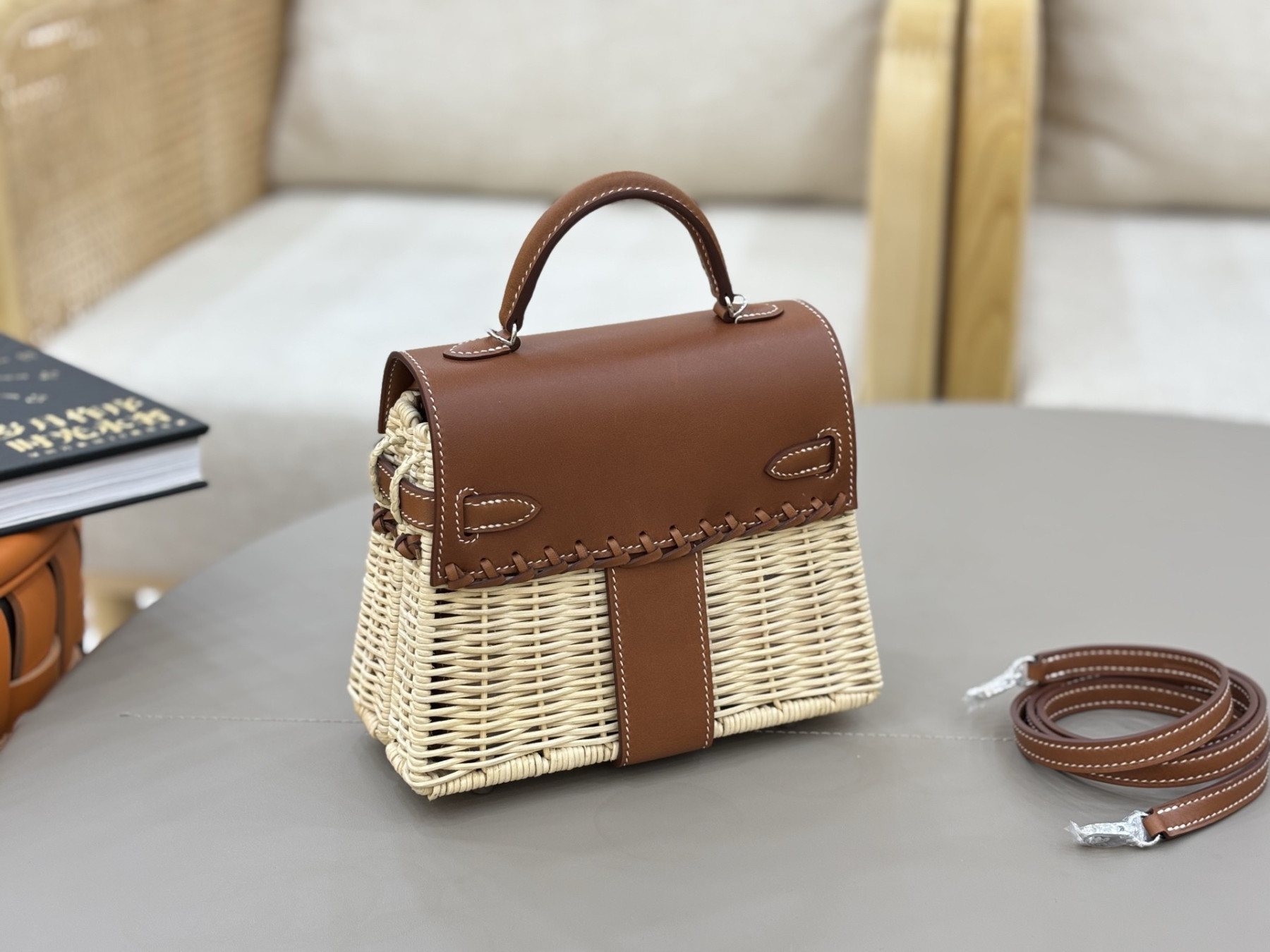 H**me5 Kelly Mini Picnic Handbag 20cm