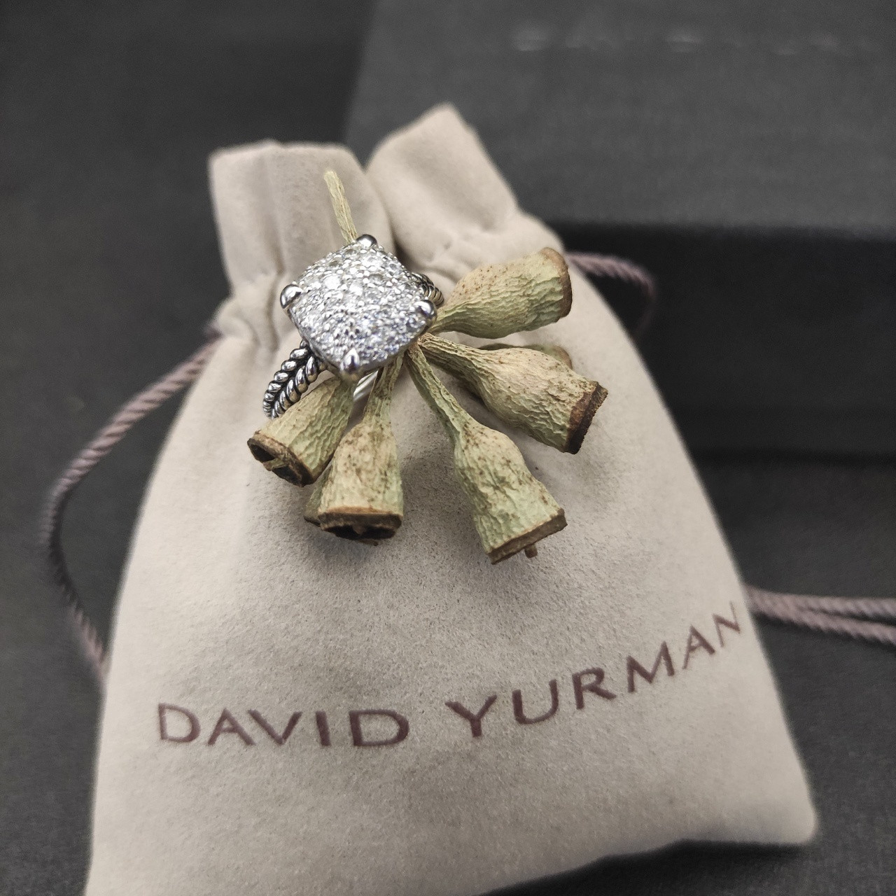 David Yurman Four prong full D1am0nd Ring