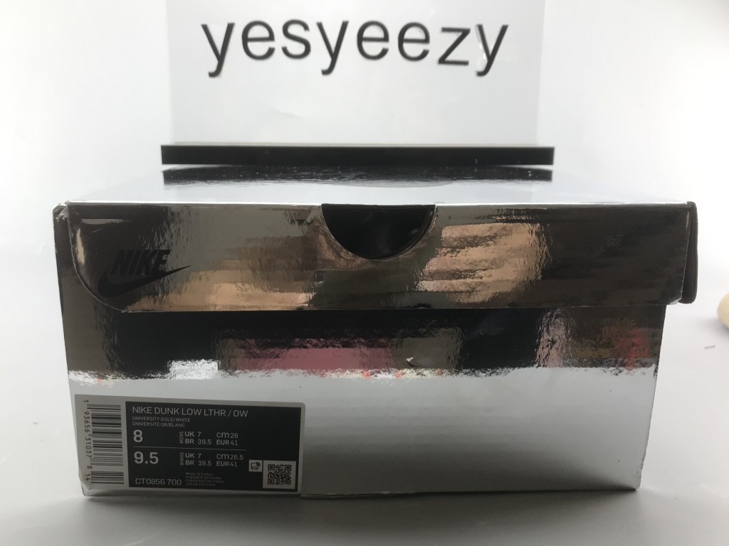 UA NIKE OFF-WHITE X DUNK LOW "UNIVERSITY GOLD"