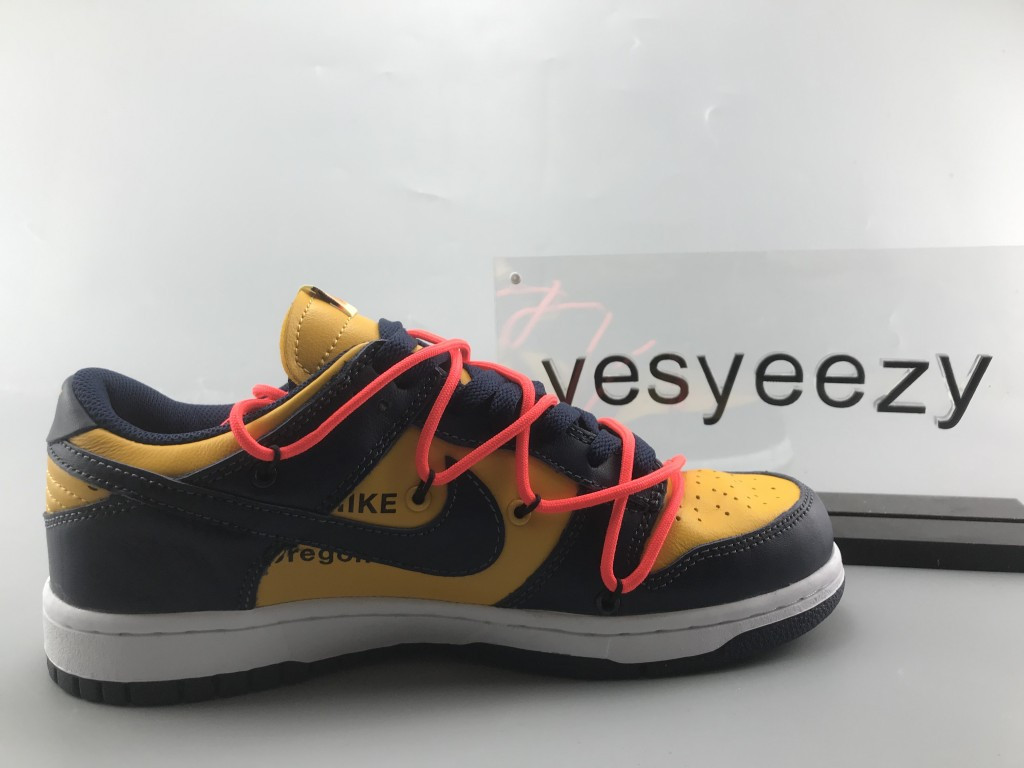 UA NIKE OFF-WHITE X DUNK LOW "UNIVERSITY GOLD"