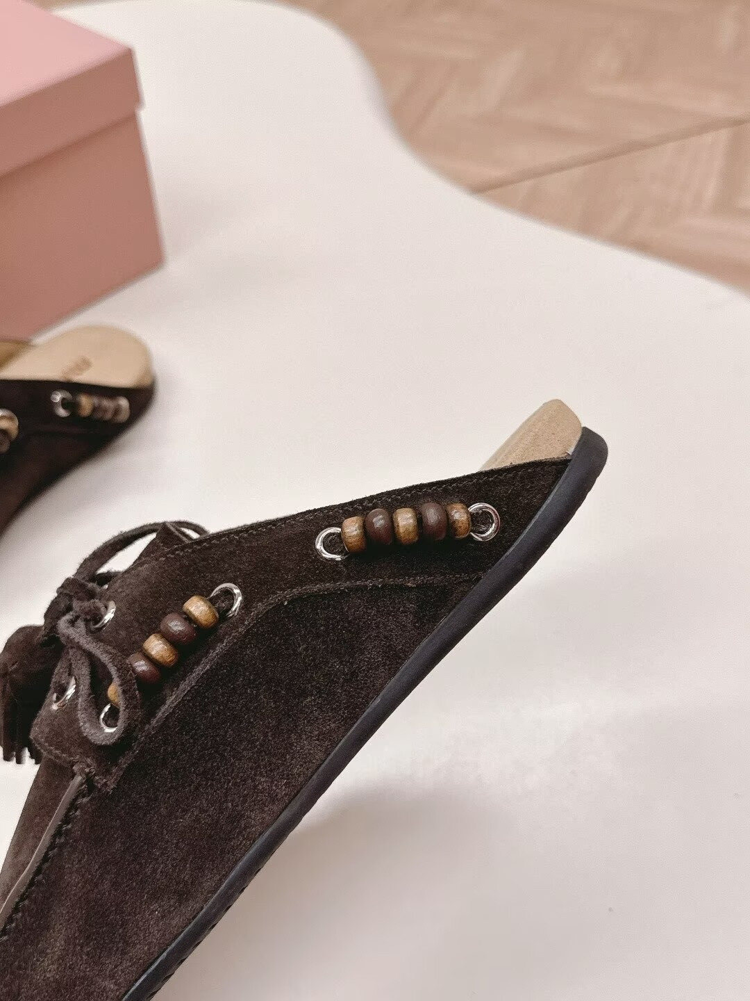 UA Miu Miu Tassel Mules