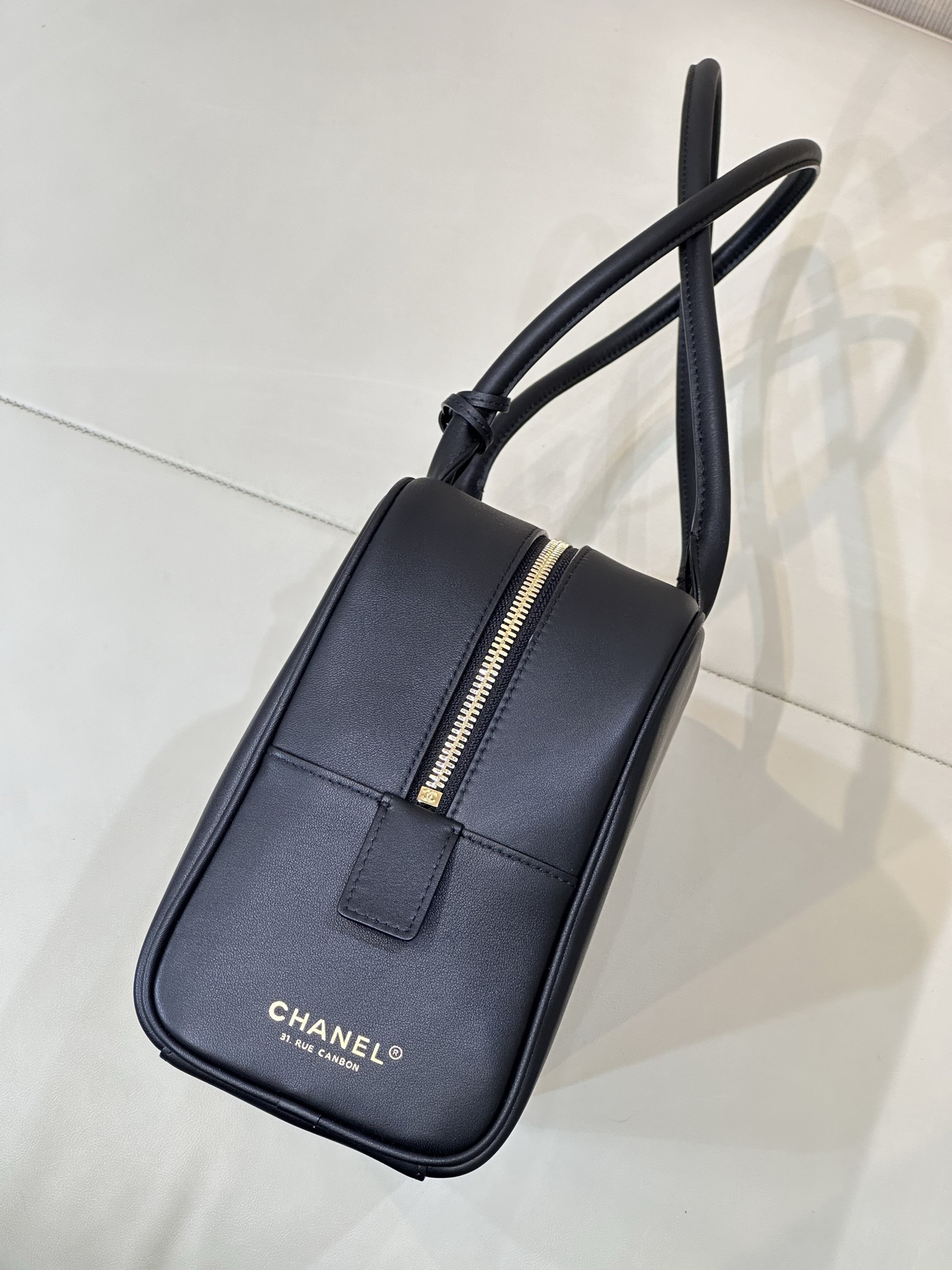 Ch**el large bowling bag as6211 19x35.5x12.5cm