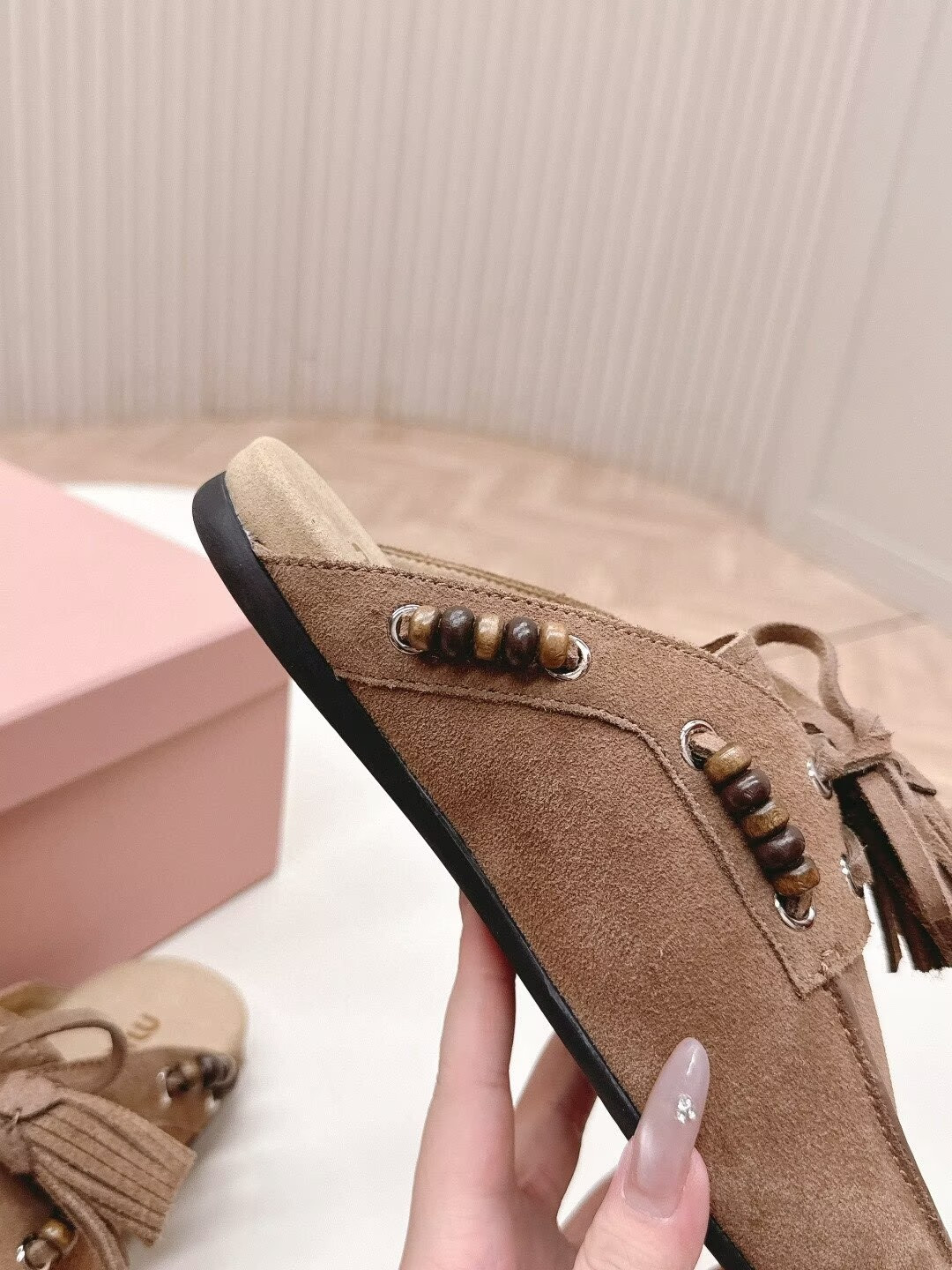 UA Miu Miu Tassel Mules