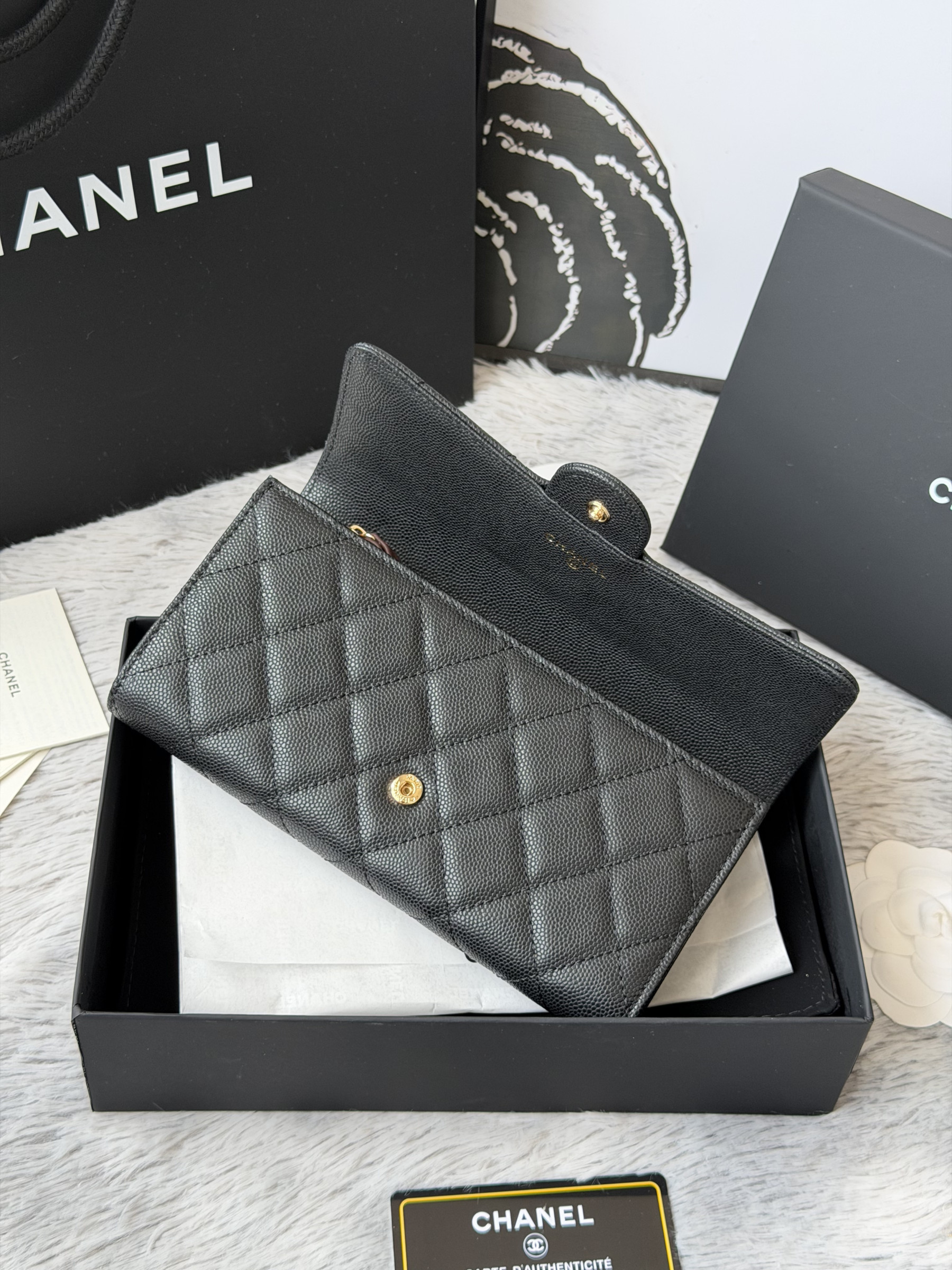Ch**el wallet 80758 10x19x3cm