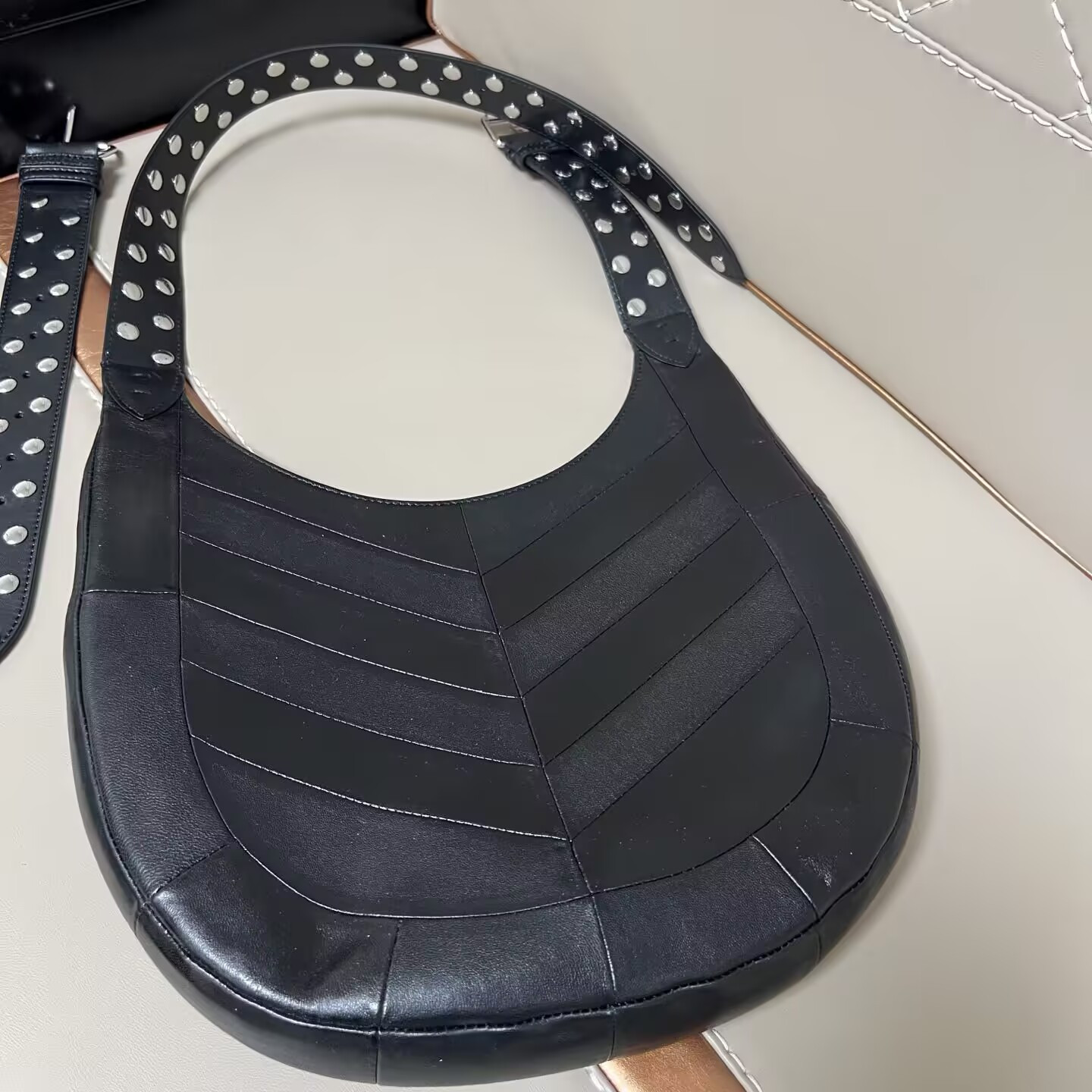 Valentino Garavani Hoboho Nappa Leather Hobo Bag 35x27x4cm