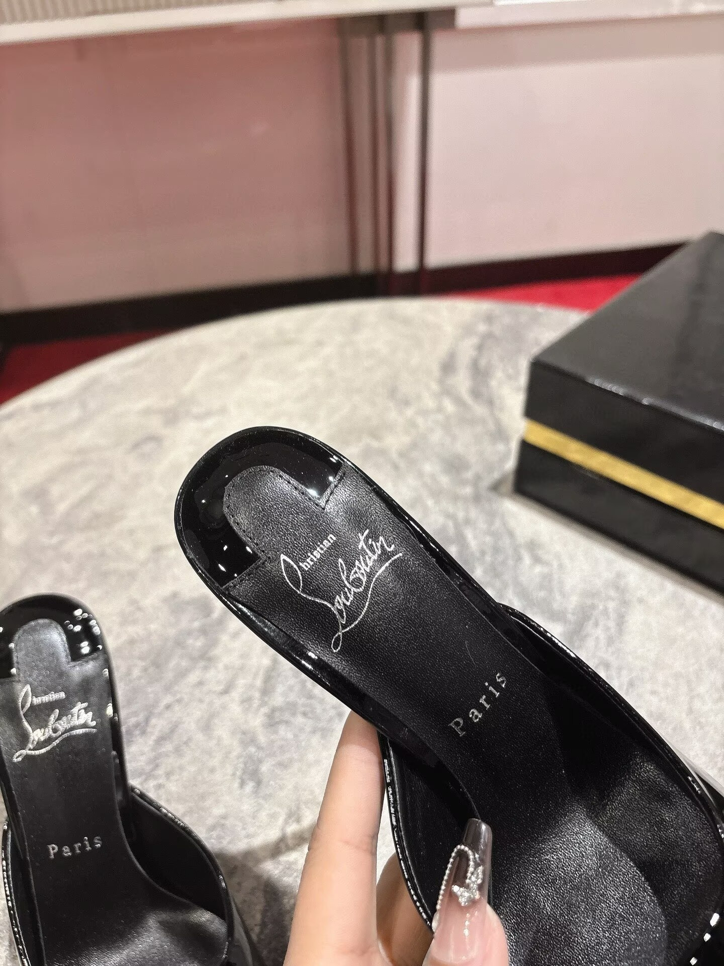 UA Christian Louboutin Miss Z Mule 10cm Heel