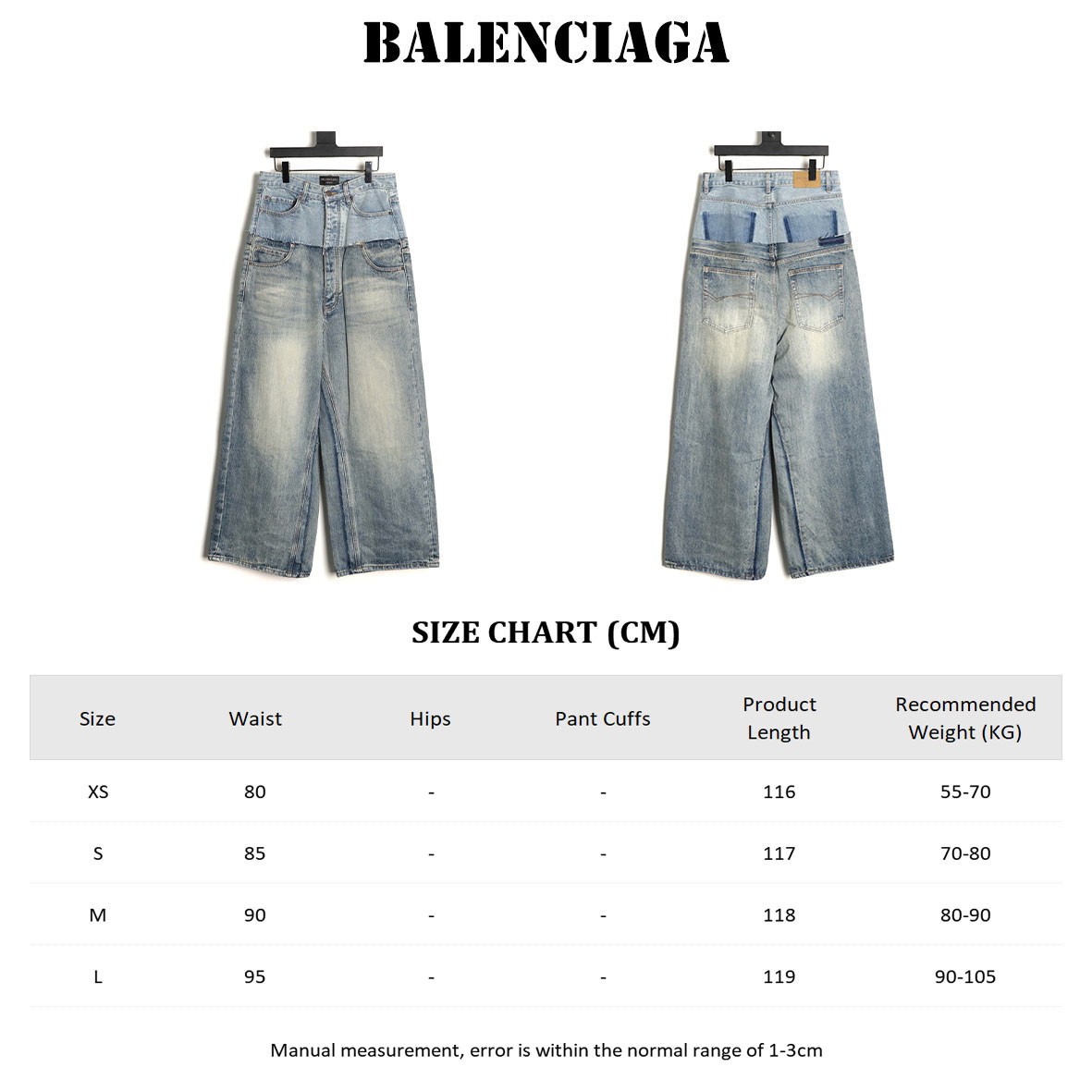 Ba1en*iaga 24Fw Jeans