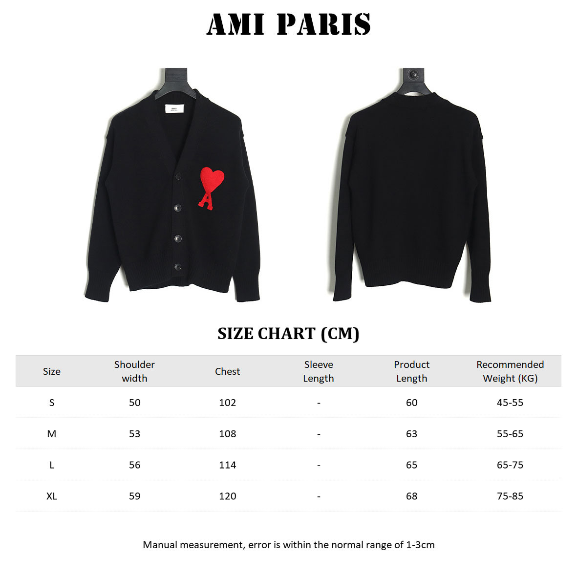 AMI PARIS 21FW Cardigan Sweaters