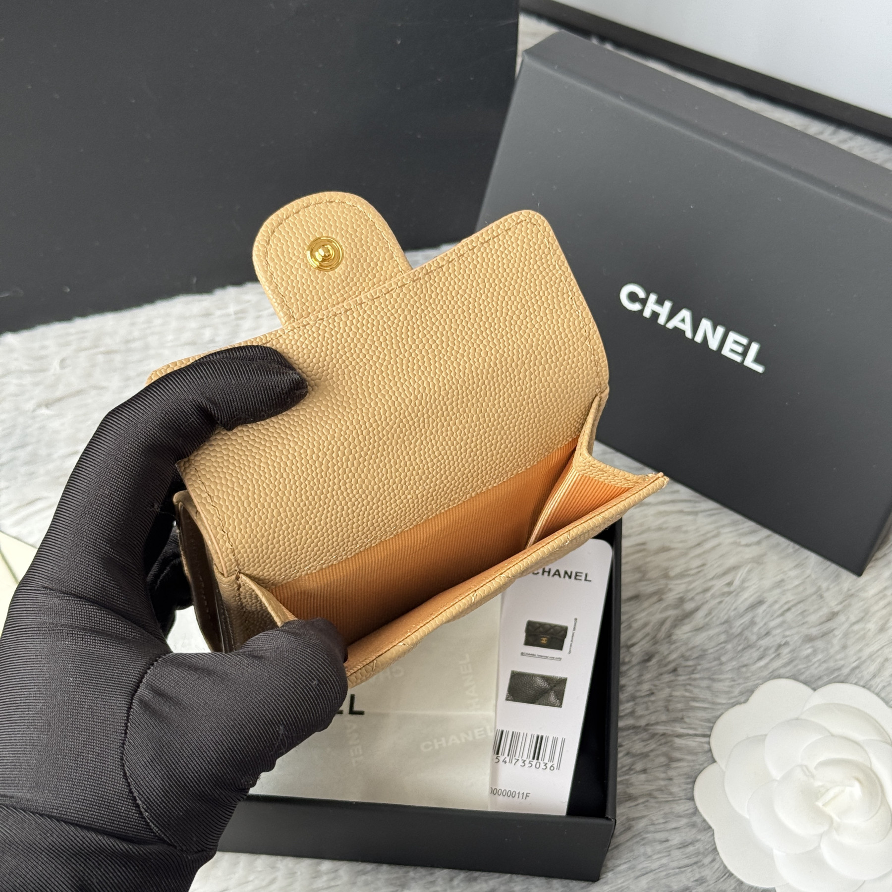 Ch**el card holder 10.5x7.5x3cm