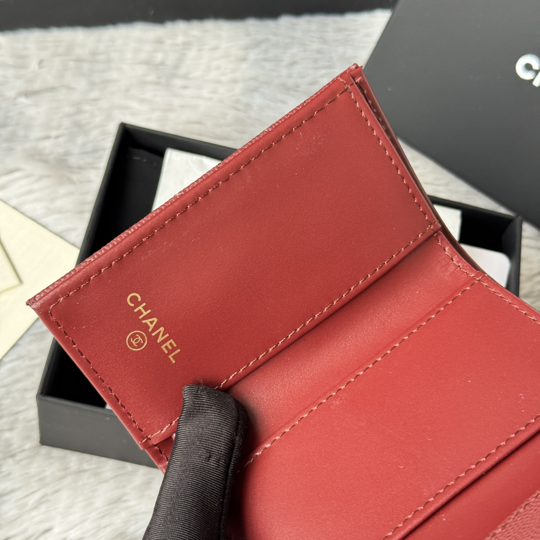 Ch**el card holder 10.5x7.5x3cm