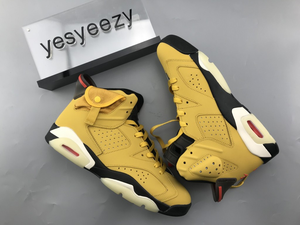 UA TRAVIS SCOTT X AIR JORDAN 6 RETRO CACTUS JACK YELLOW