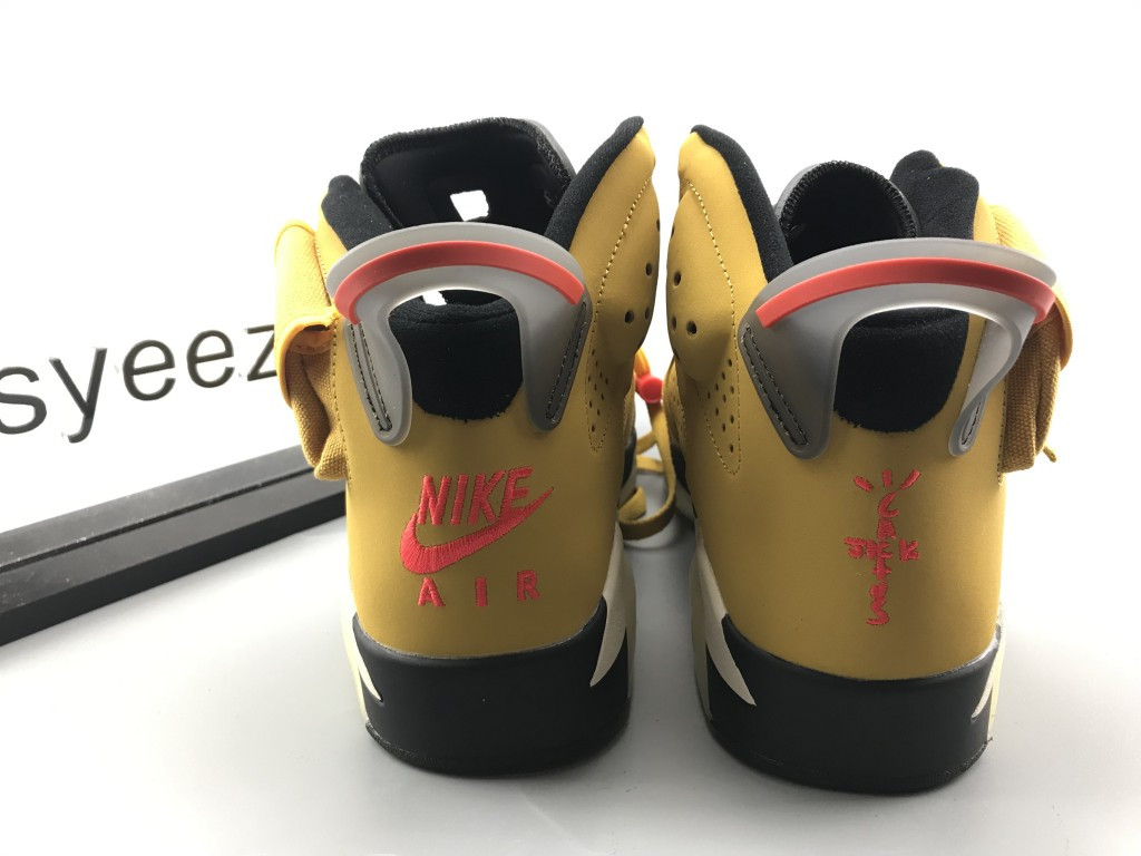 UA TRAVIS SCOTT X AIR JORDAN 6 RETRO CACTUS JACK YELLOW